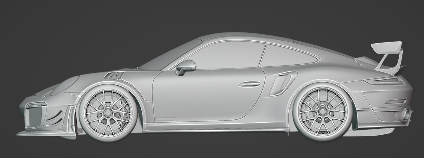 porsche gt2rs 3D model_5