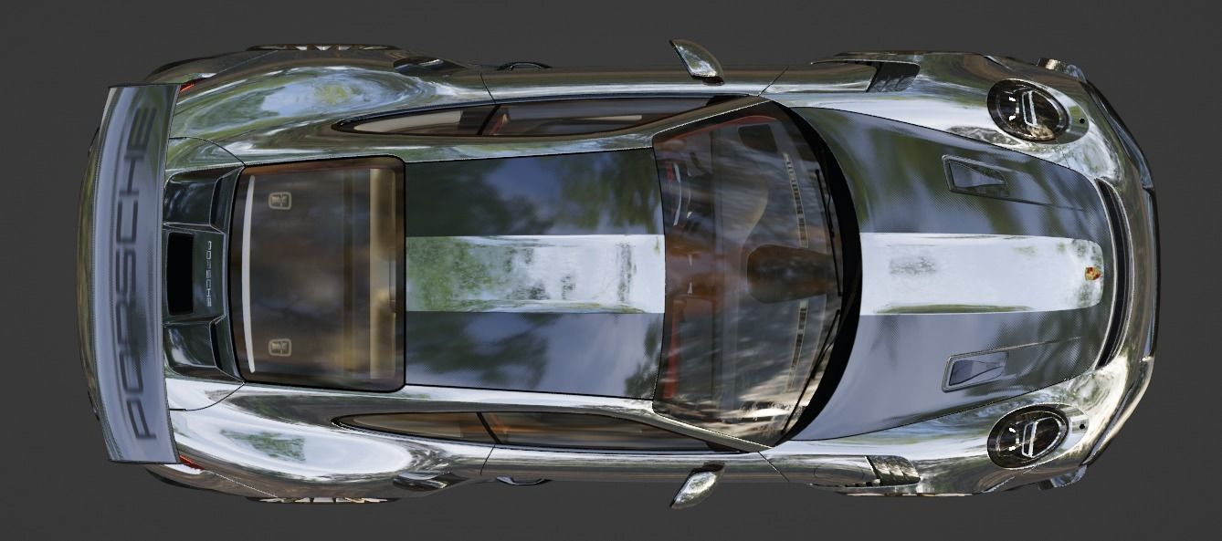 porsche gt2rs 3D model_4