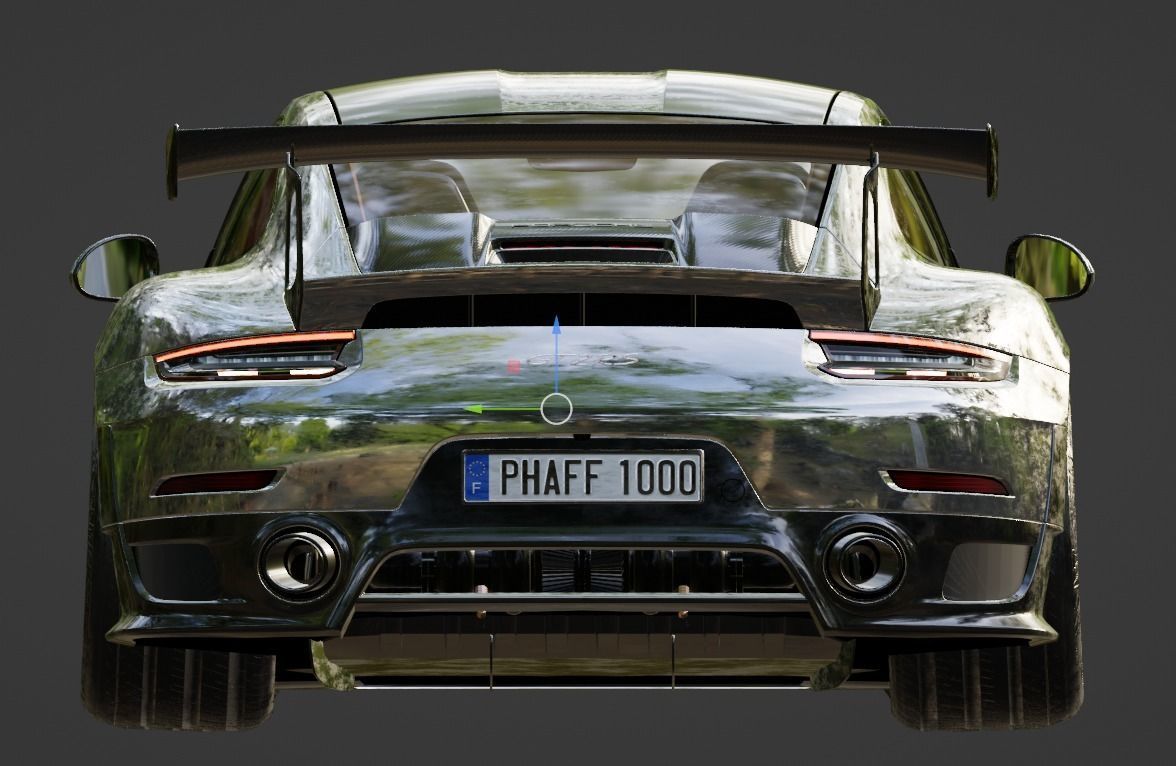 porsche gt2rs 3D model_3