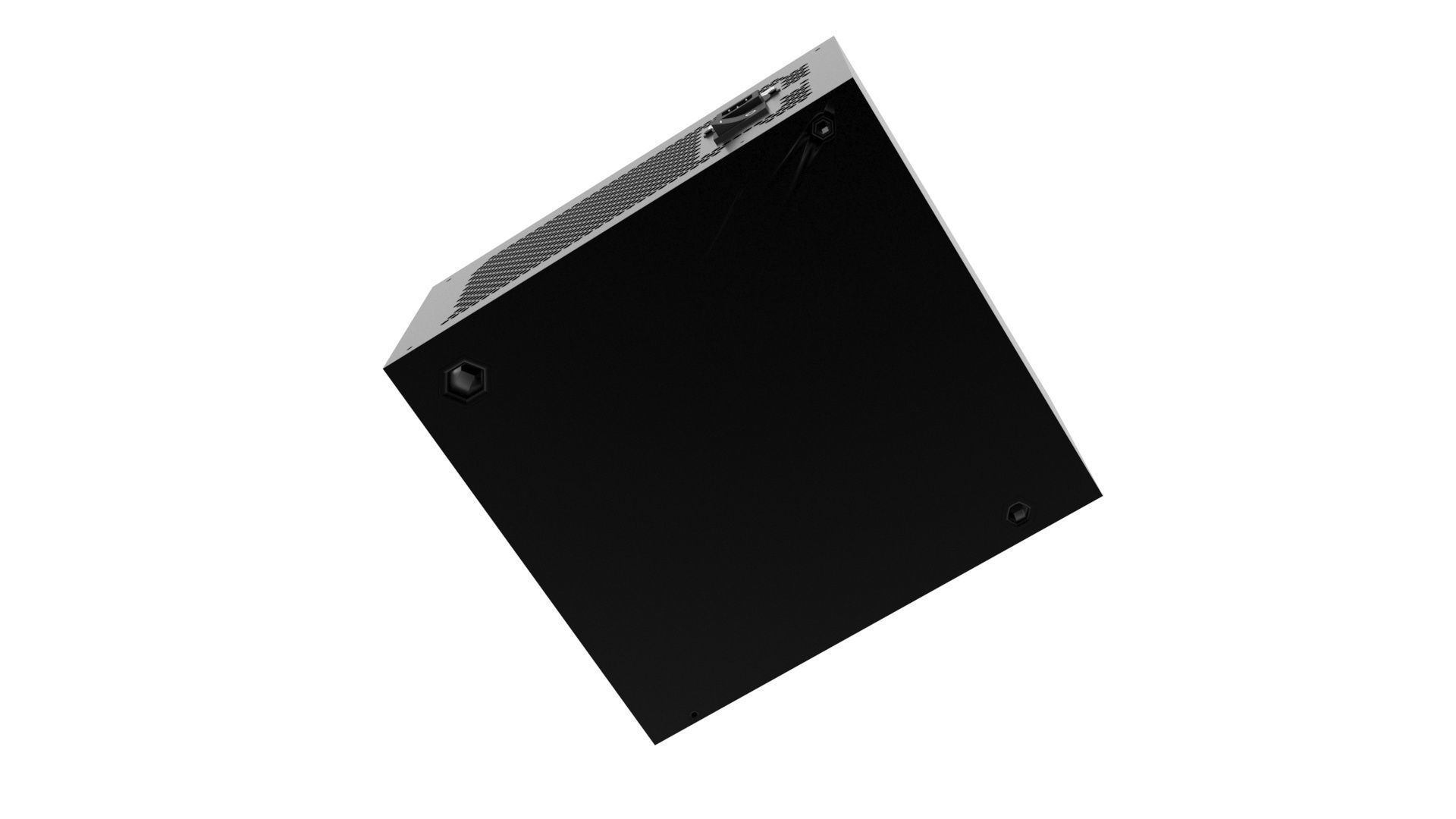 Black Power Supply Unit 3D model_4