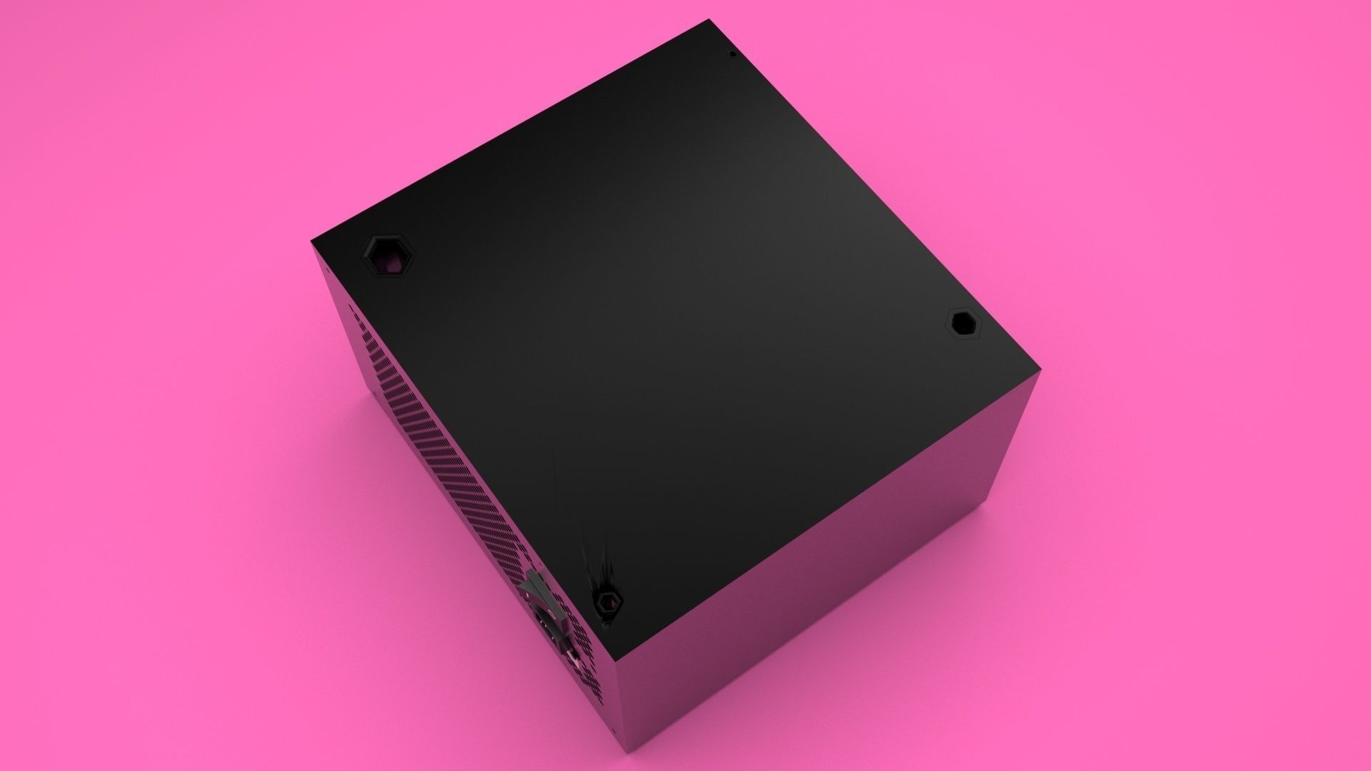 Black Power Supply Unit 3D model_23