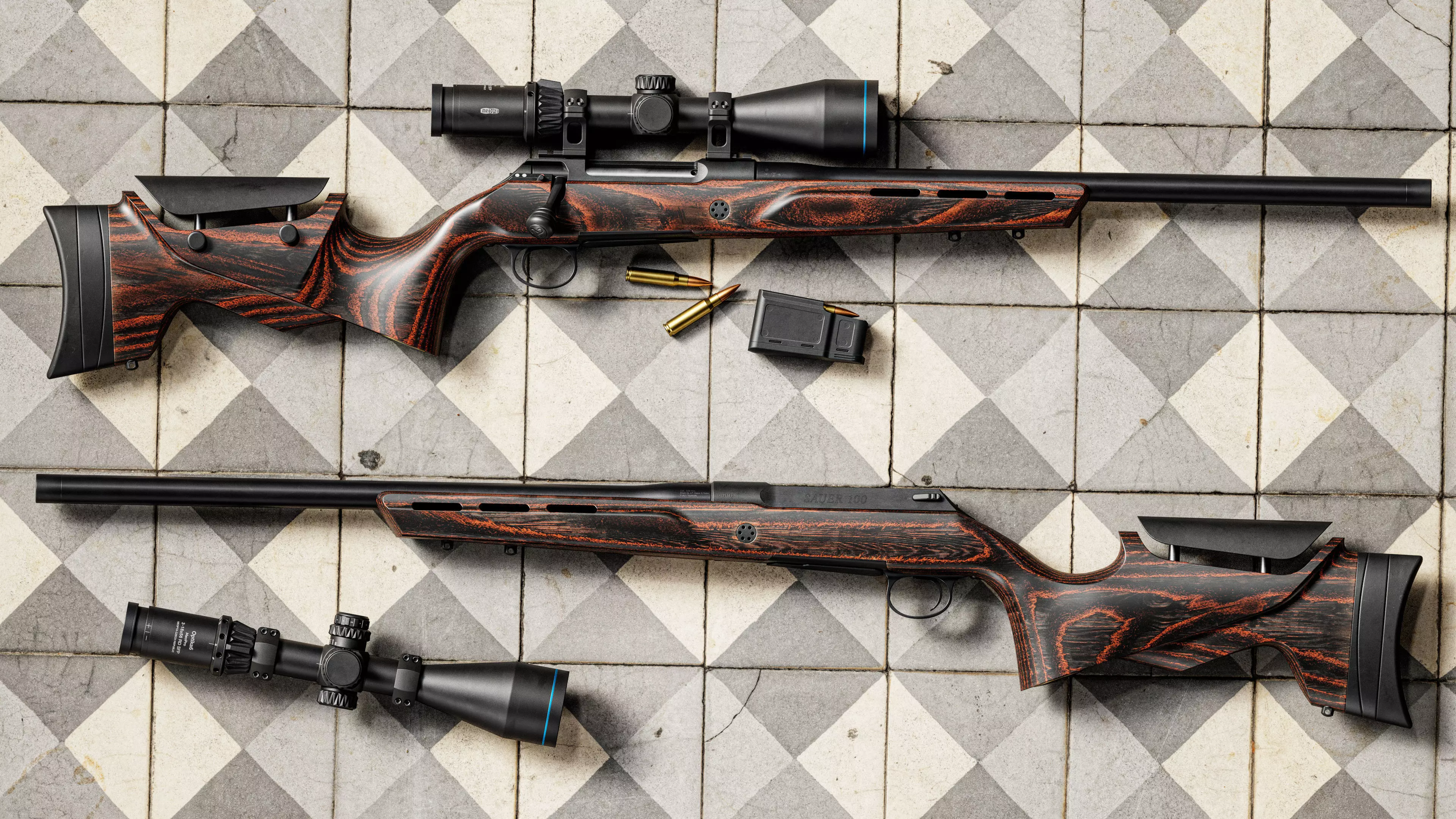 S100 Fieldshoot Sniper Rifle Low-poly 3D model_1