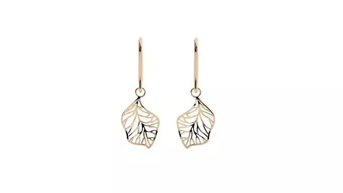 Diamond Drop Earrings 3dm stl renders details 3D print model