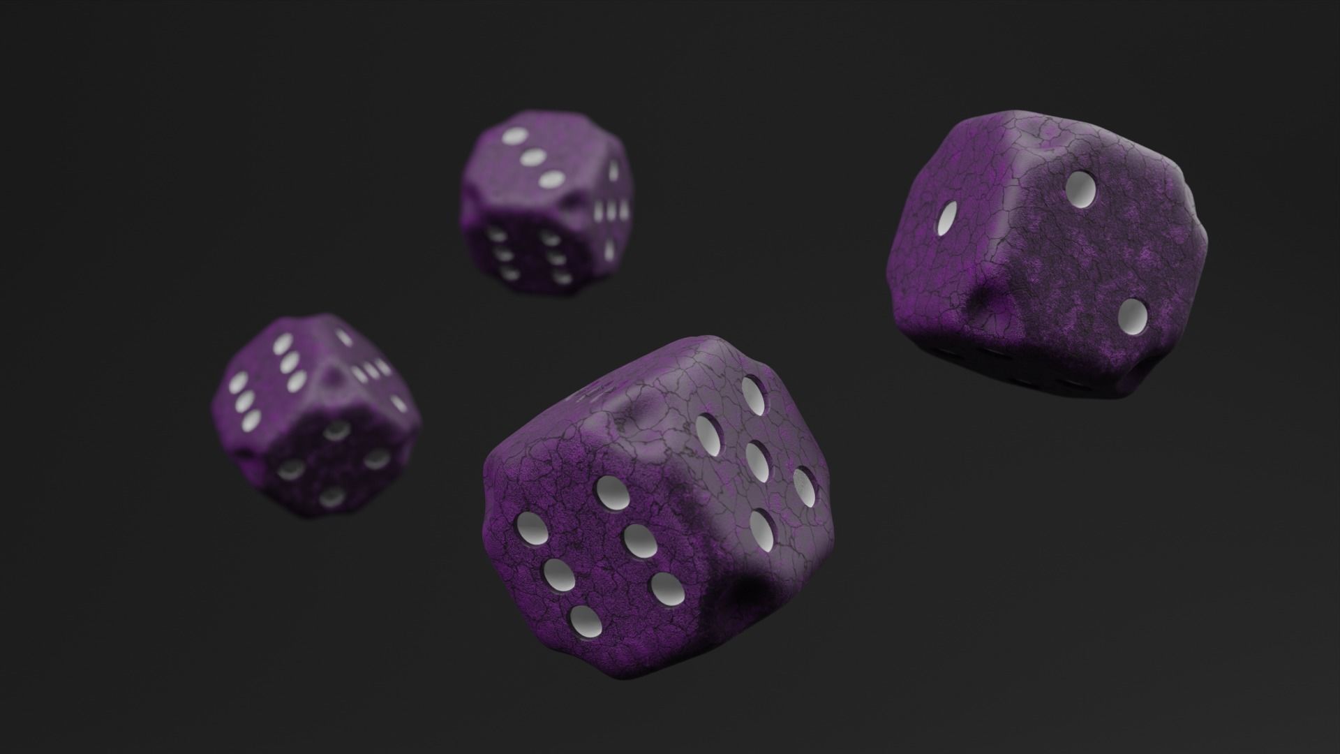 Roleplaying Dice Low-poly 3D model_2
