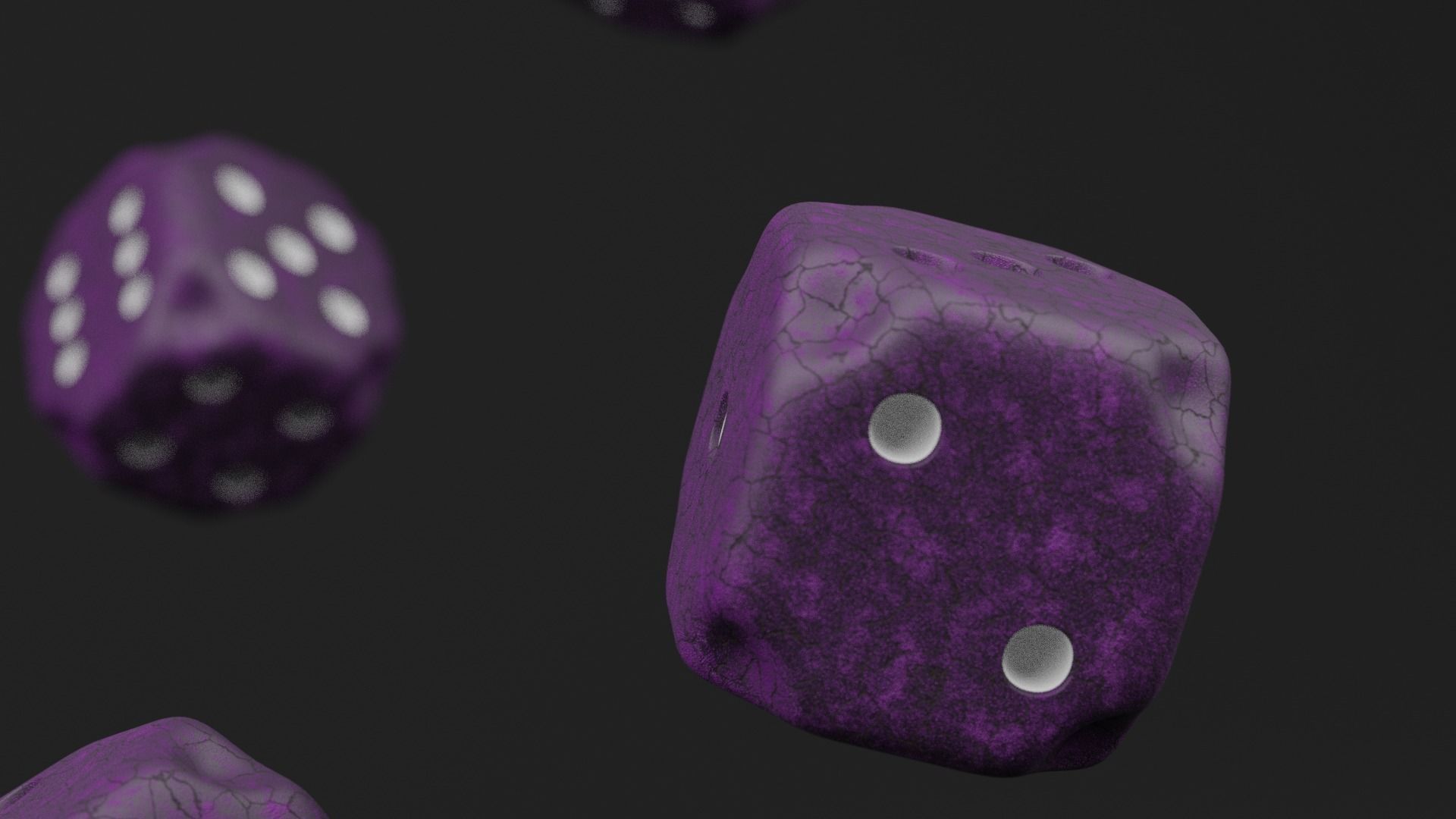 Roleplaying Dice Low-poly 3D model_6