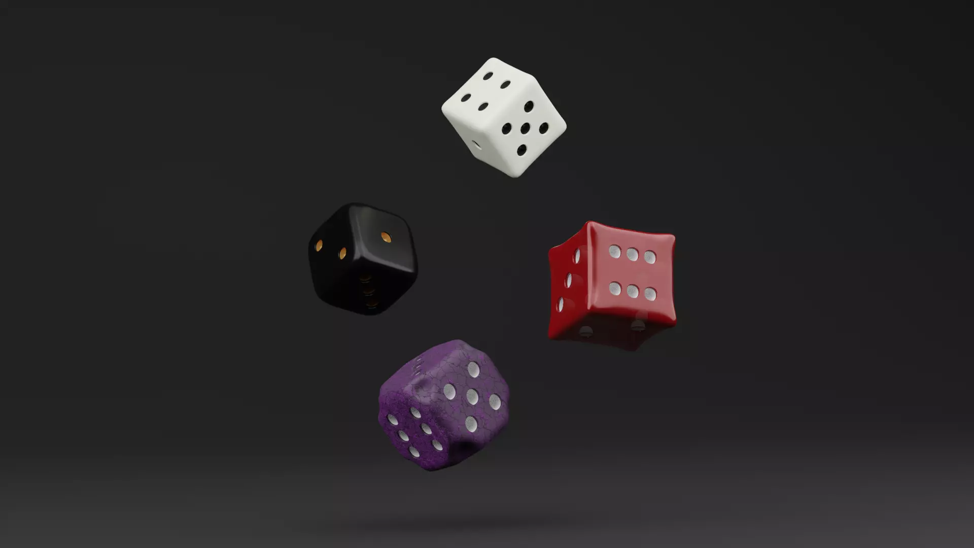Roleplaying Dice Low-poly 3D model_0