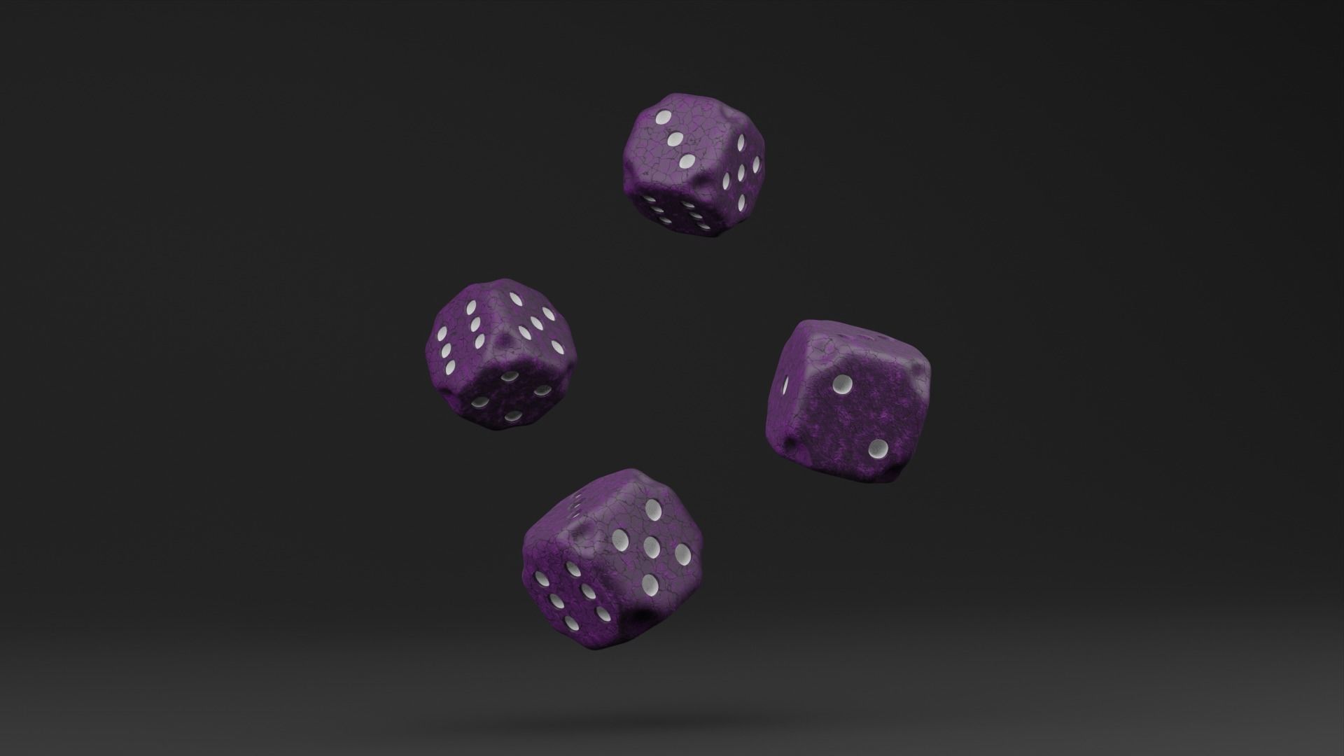 Roleplaying Dice Low-poly 3D model_10
