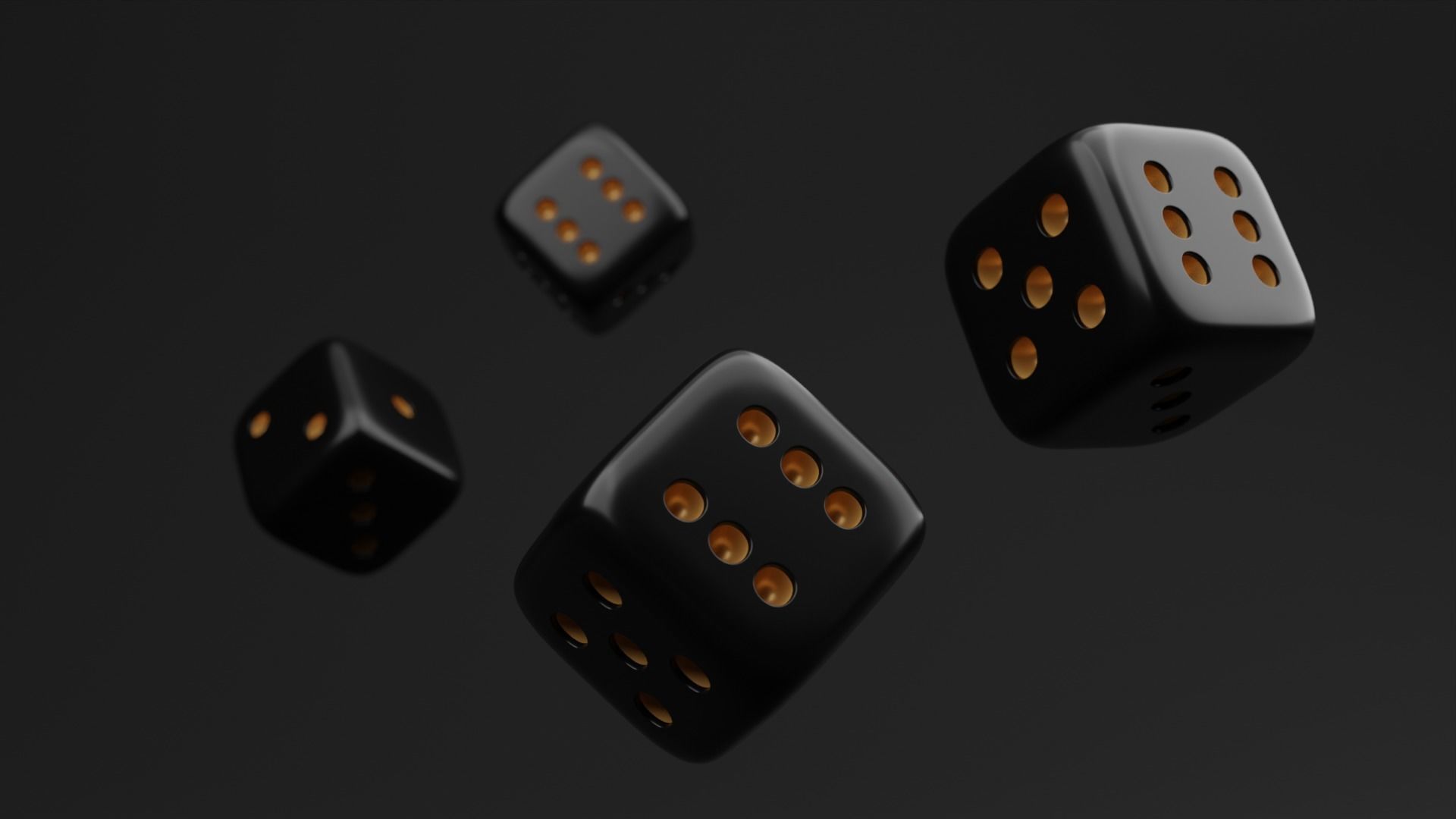 Roleplaying Dice Low-poly 3D model_4