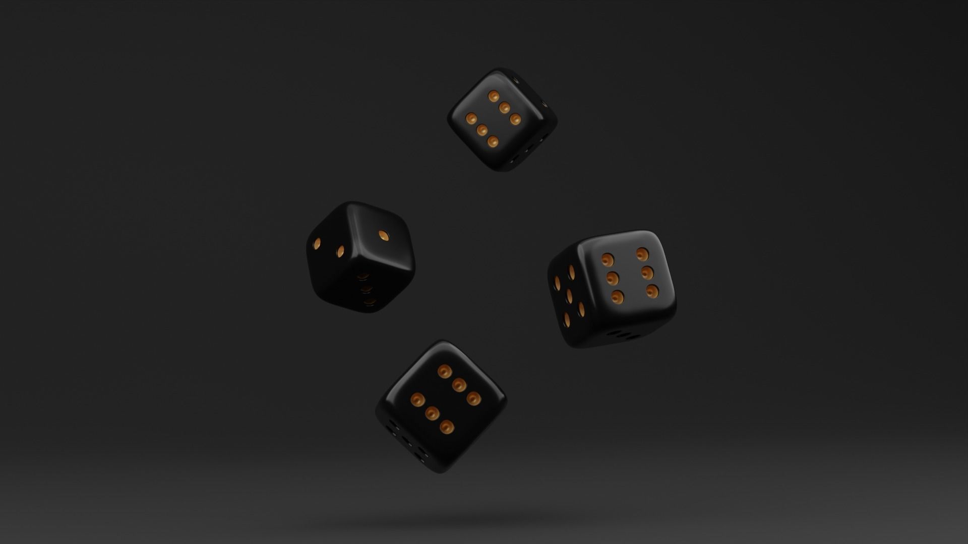 Roleplaying Dice Low-poly 3D model_11
