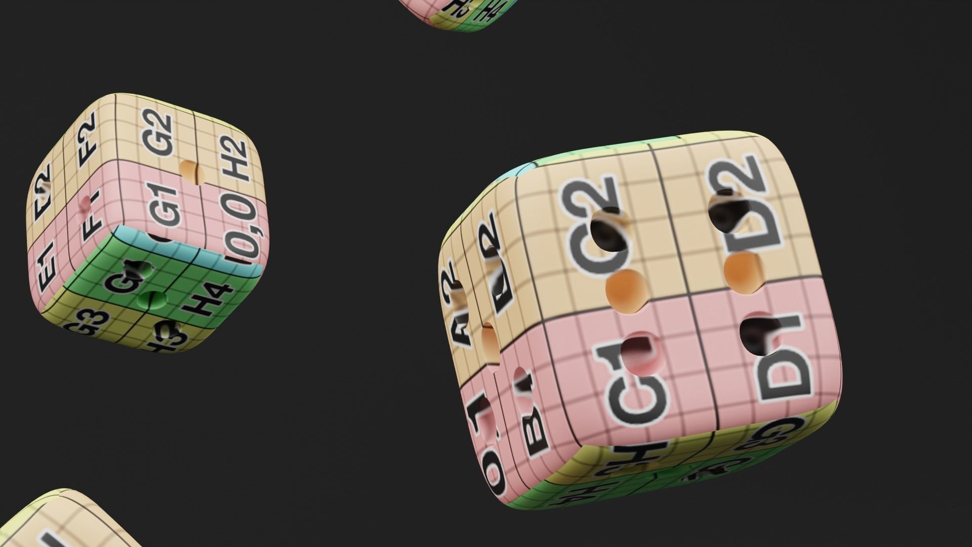 Roleplaying Dice Low-poly 3D model_15