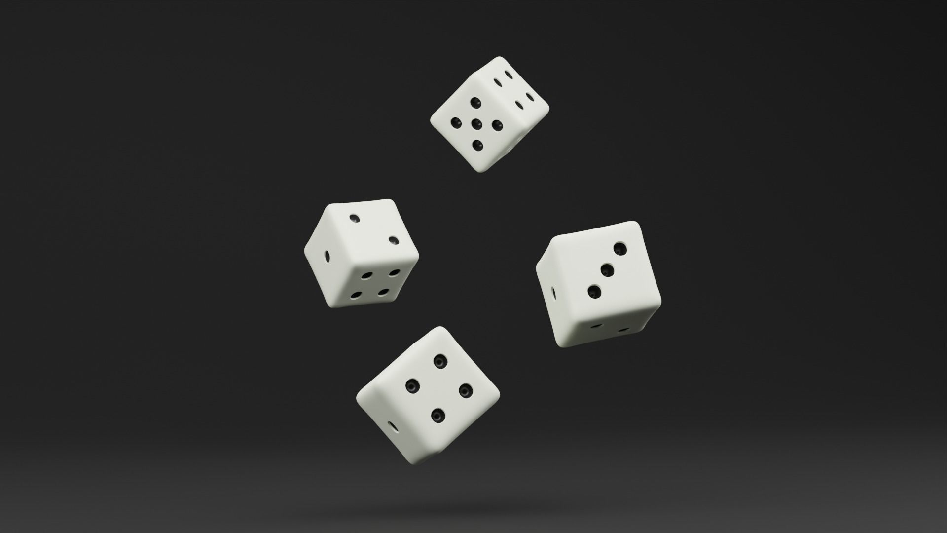 Roleplaying Dice Low-poly 3D model_12