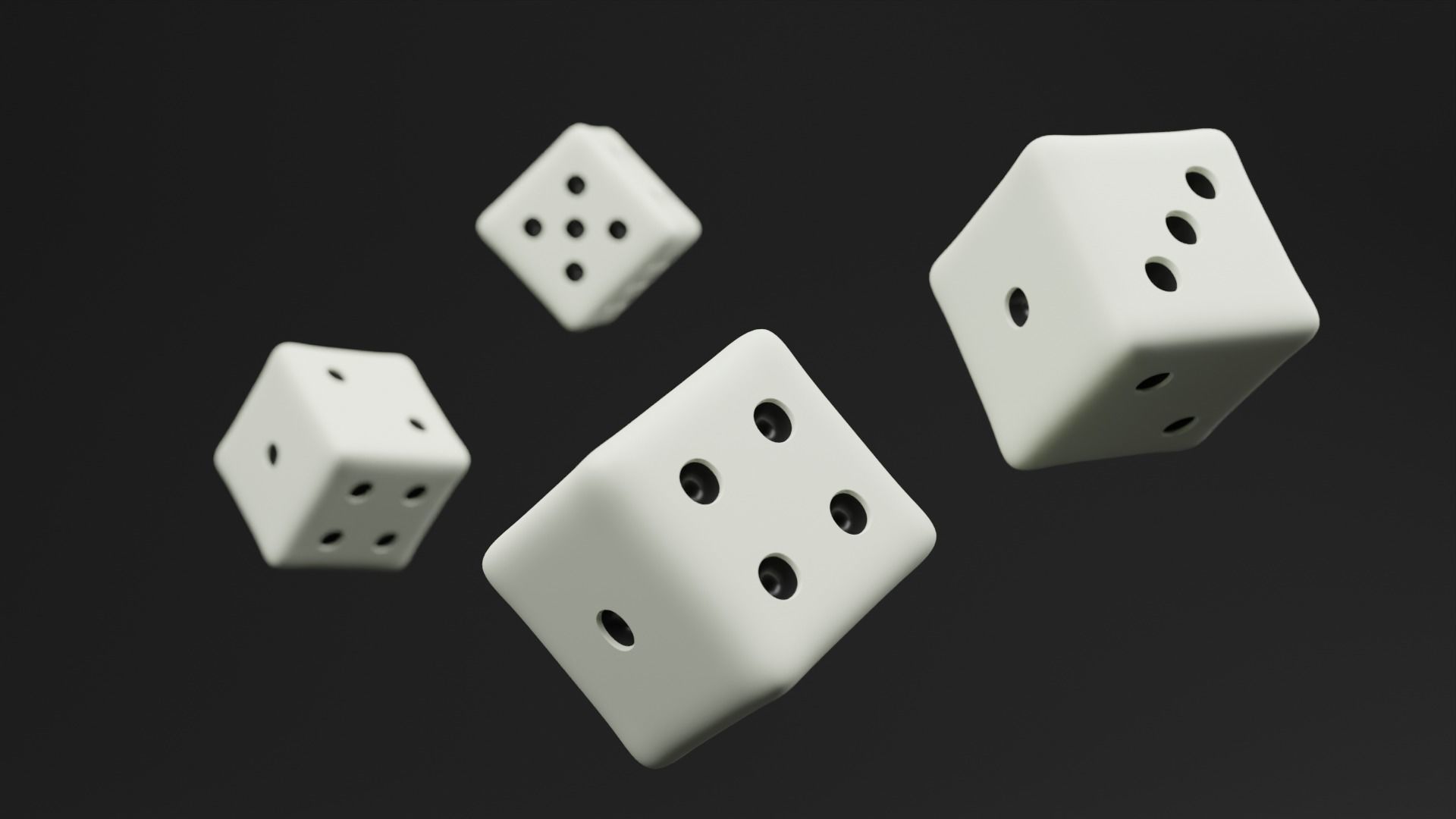 Roleplaying Dice Low-poly 3D model_3