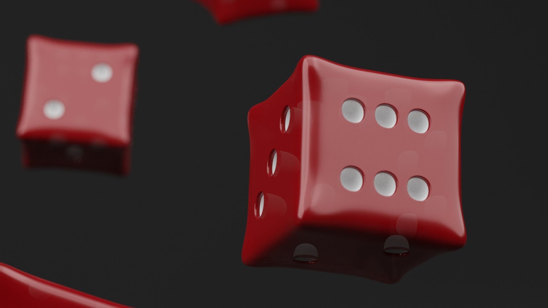 Roleplaying Dice Low-poly 3D model_9