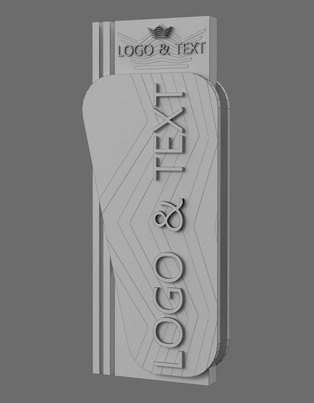 35 Signboard Totem Billboard Collection Advertising Sign board Low-poly 3D model_63