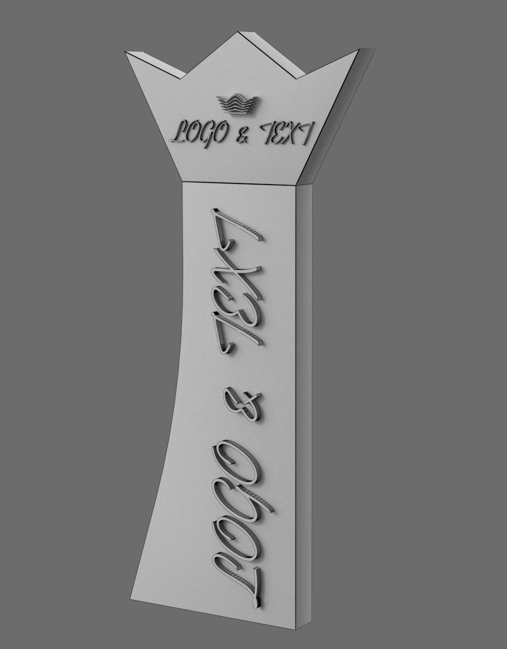 35 Signboard Totem Billboard Collection Advertising Sign board Low-poly 3D model_78