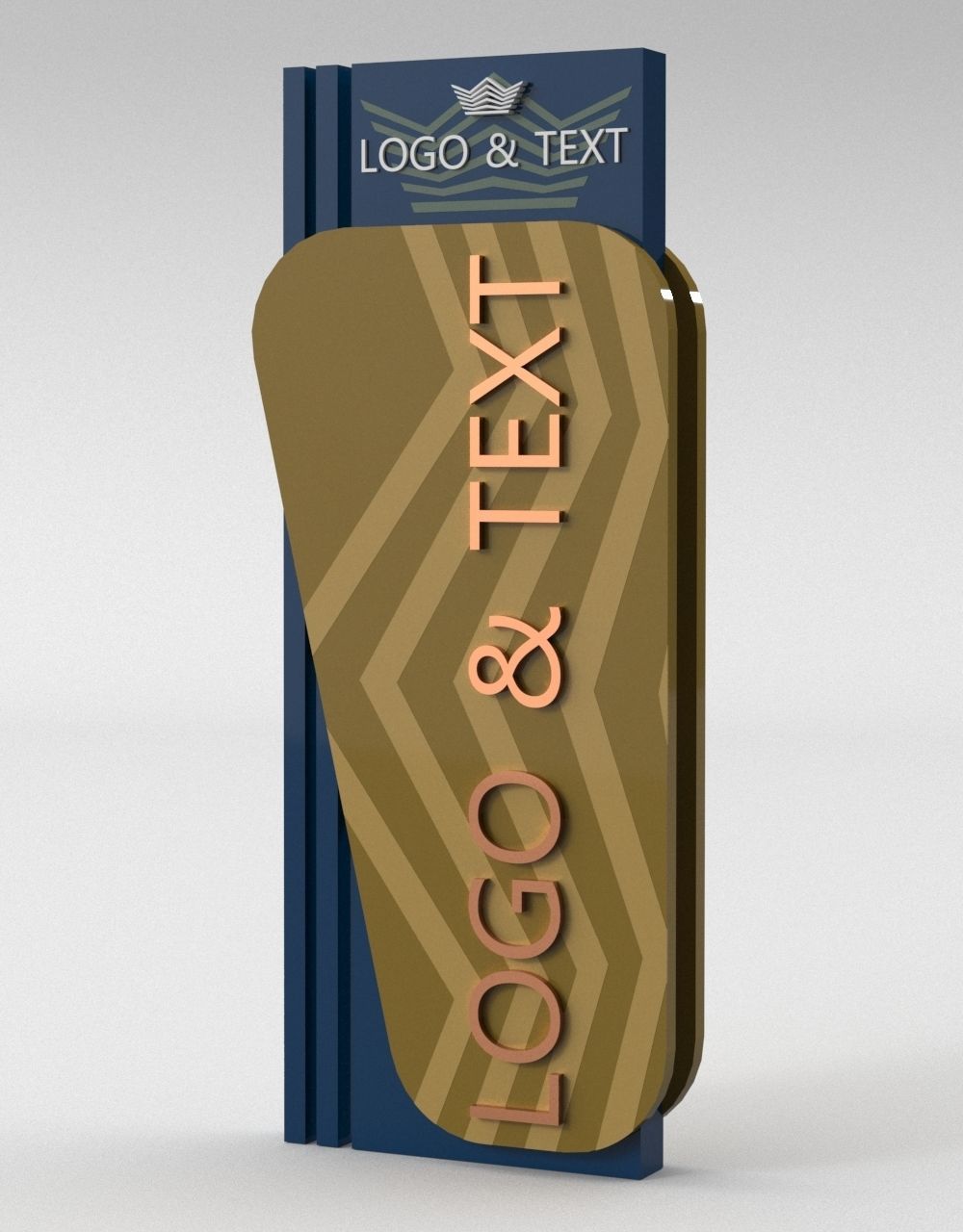 35 Signboard Totem Billboard Collection Advertising Sign board Low-poly 3D model_42