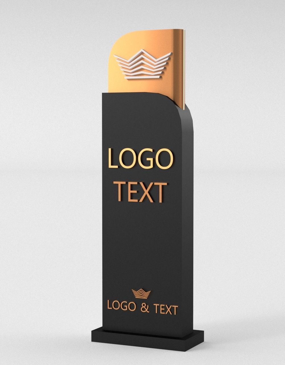 35 Signboard Totem Billboard Collection Advertising Sign board Low-poly 3D model_8