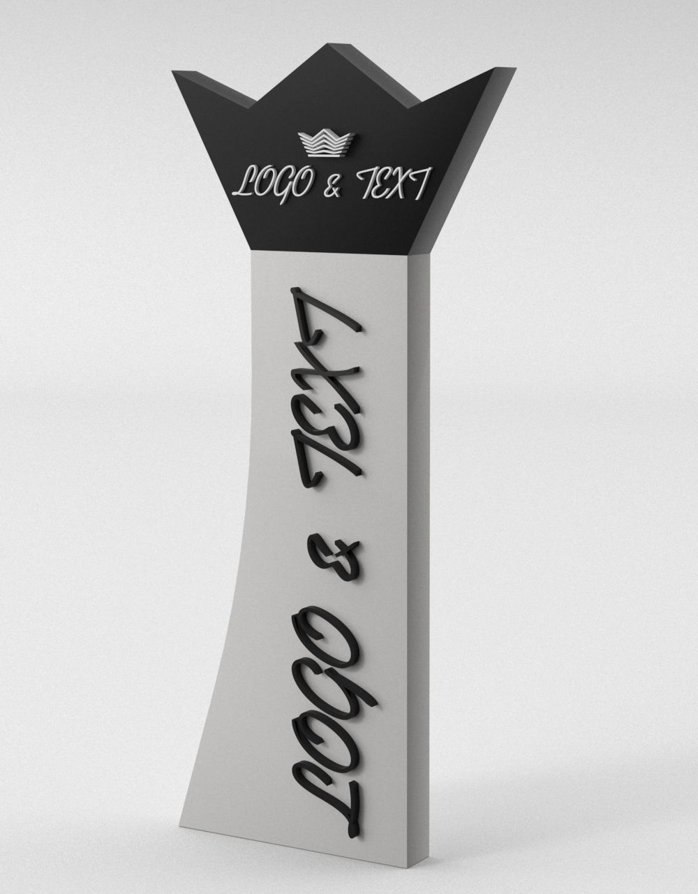 35 Signboard Totem Billboard Collection Advertising Sign board Low-poly 3D model_26