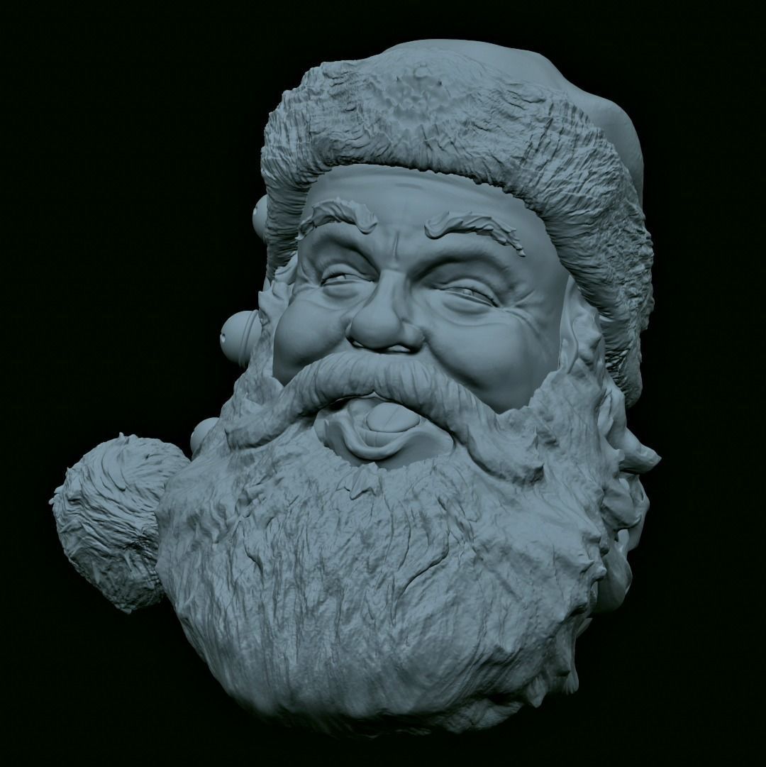Custom Santa Head PEZ Top 3D print model_5