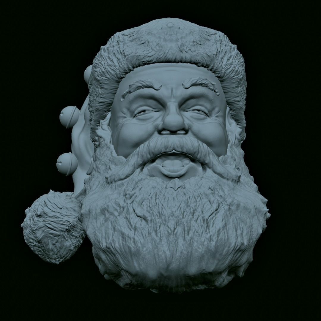 Custom Santa Head PEZ Top 3D print model_6