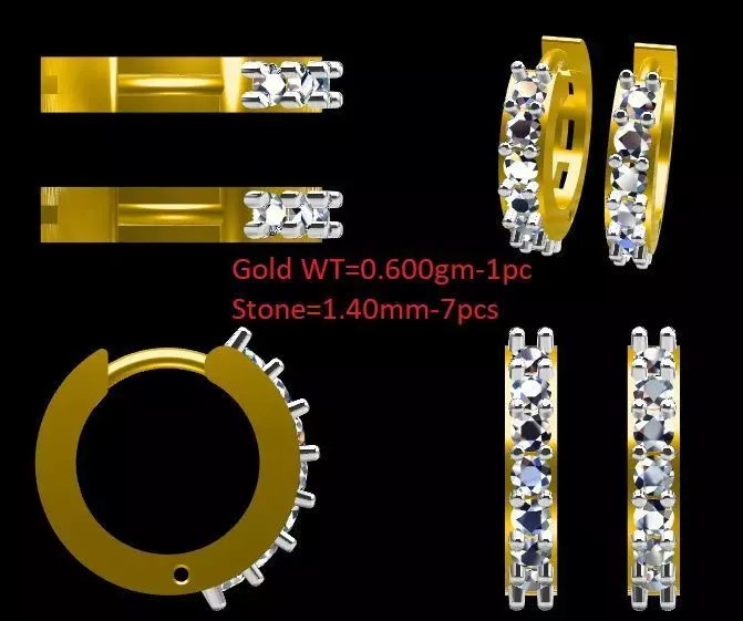 bali earring Free 3D print model
