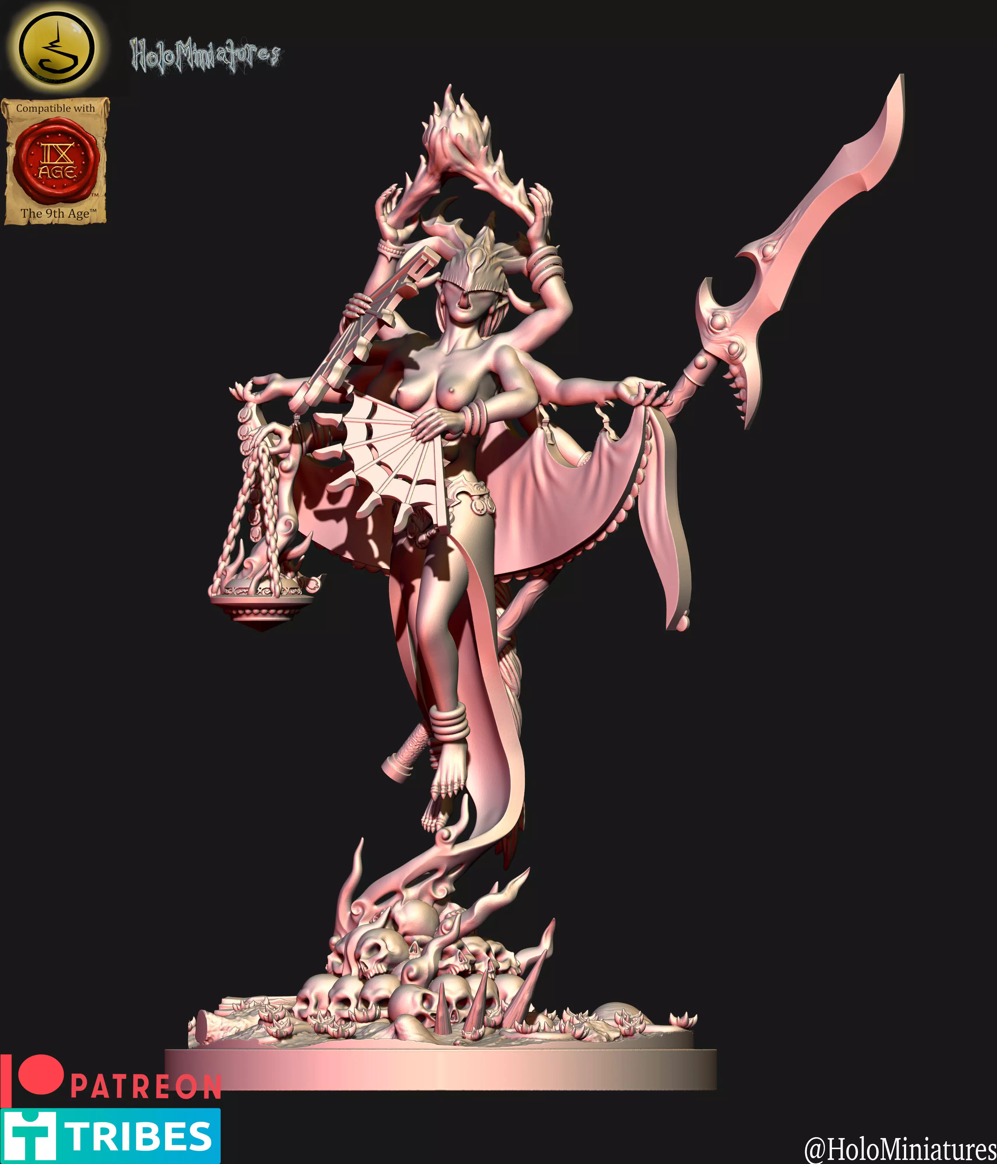 Daemons of lust herald of lust 3D File Logo 3D print model_0
