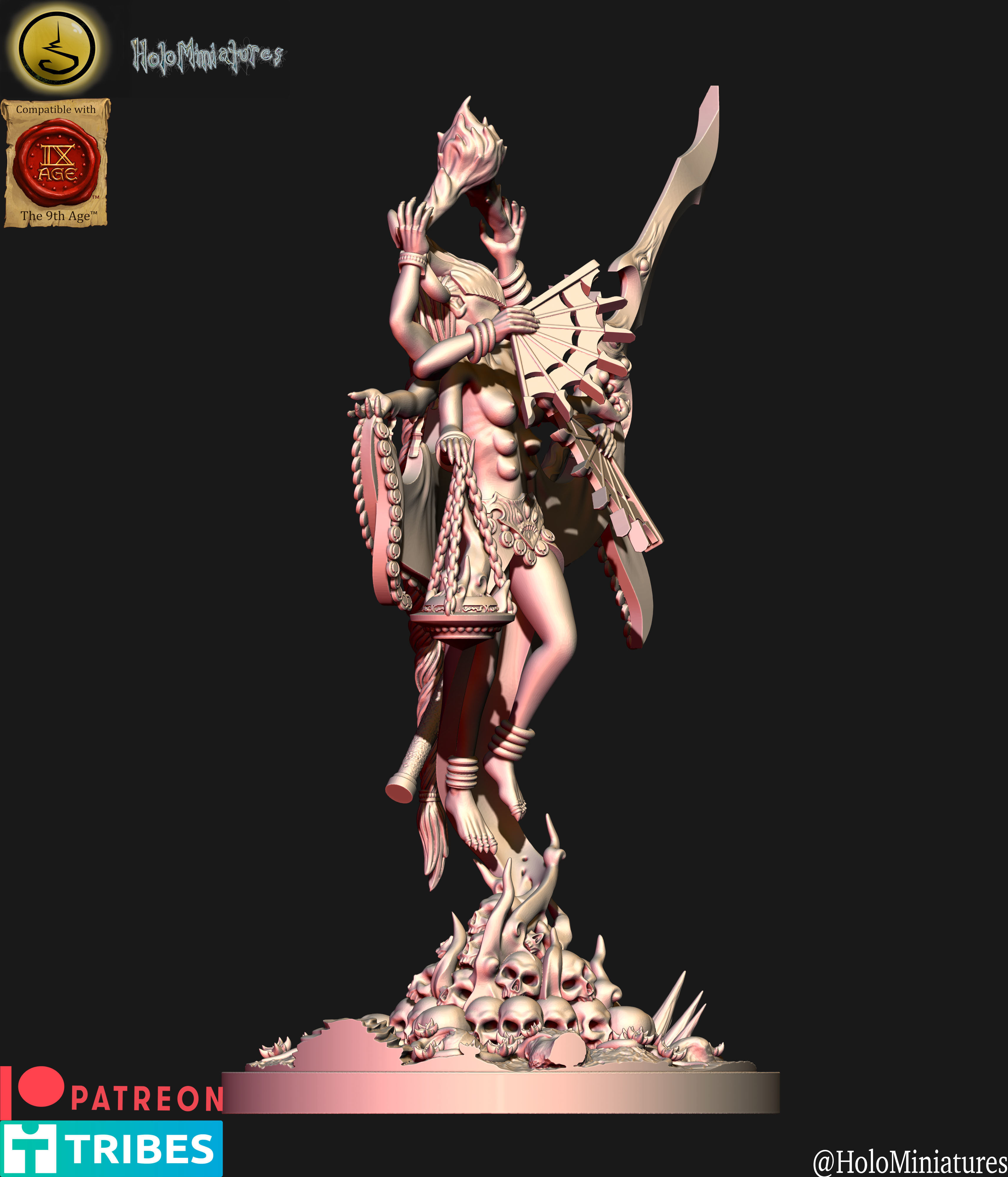 Daemons of lust herald of lust 3D File Logo 3D print model_1