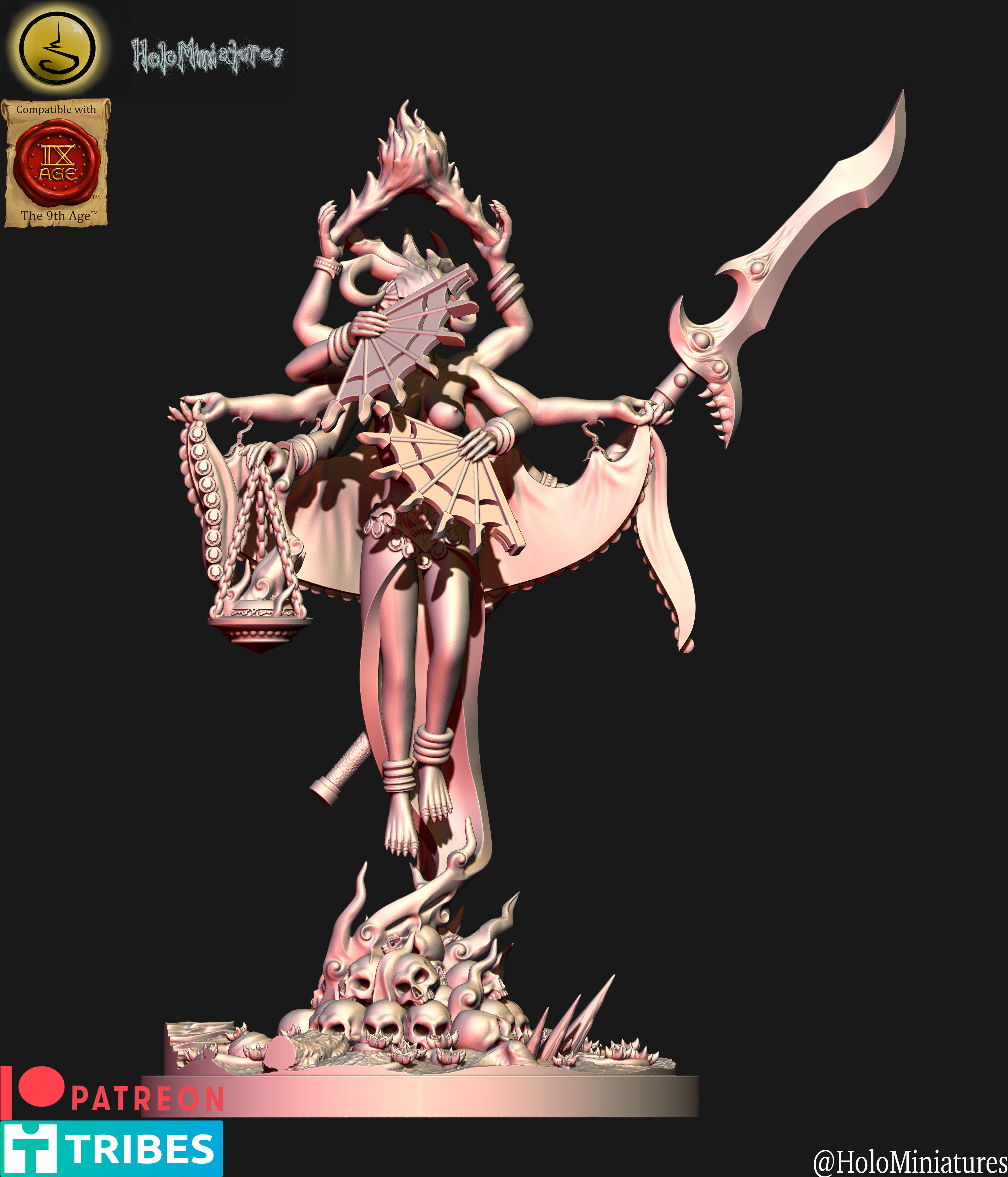 Daemons of lust herald of lust 3D File Logo 3D print model_2