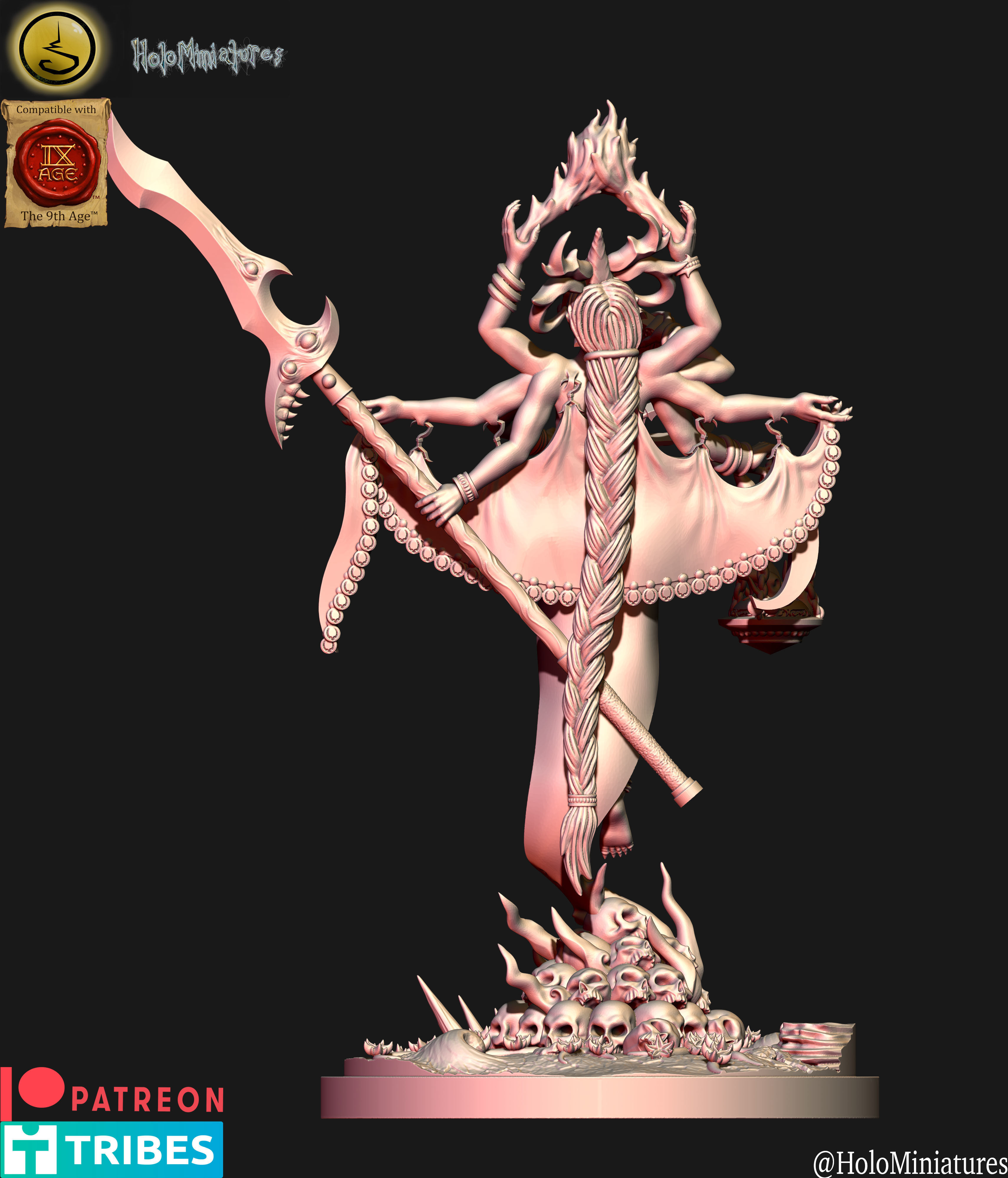 Daemons of lust herald of lust 3D File Logo 3D print model_3