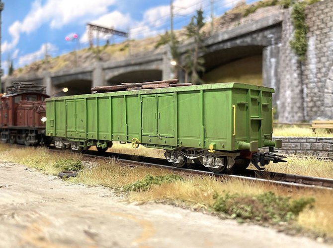 ROLLS-0042 SJ Litt Eaos Gondola freight car in H0-scale 3D print model 3