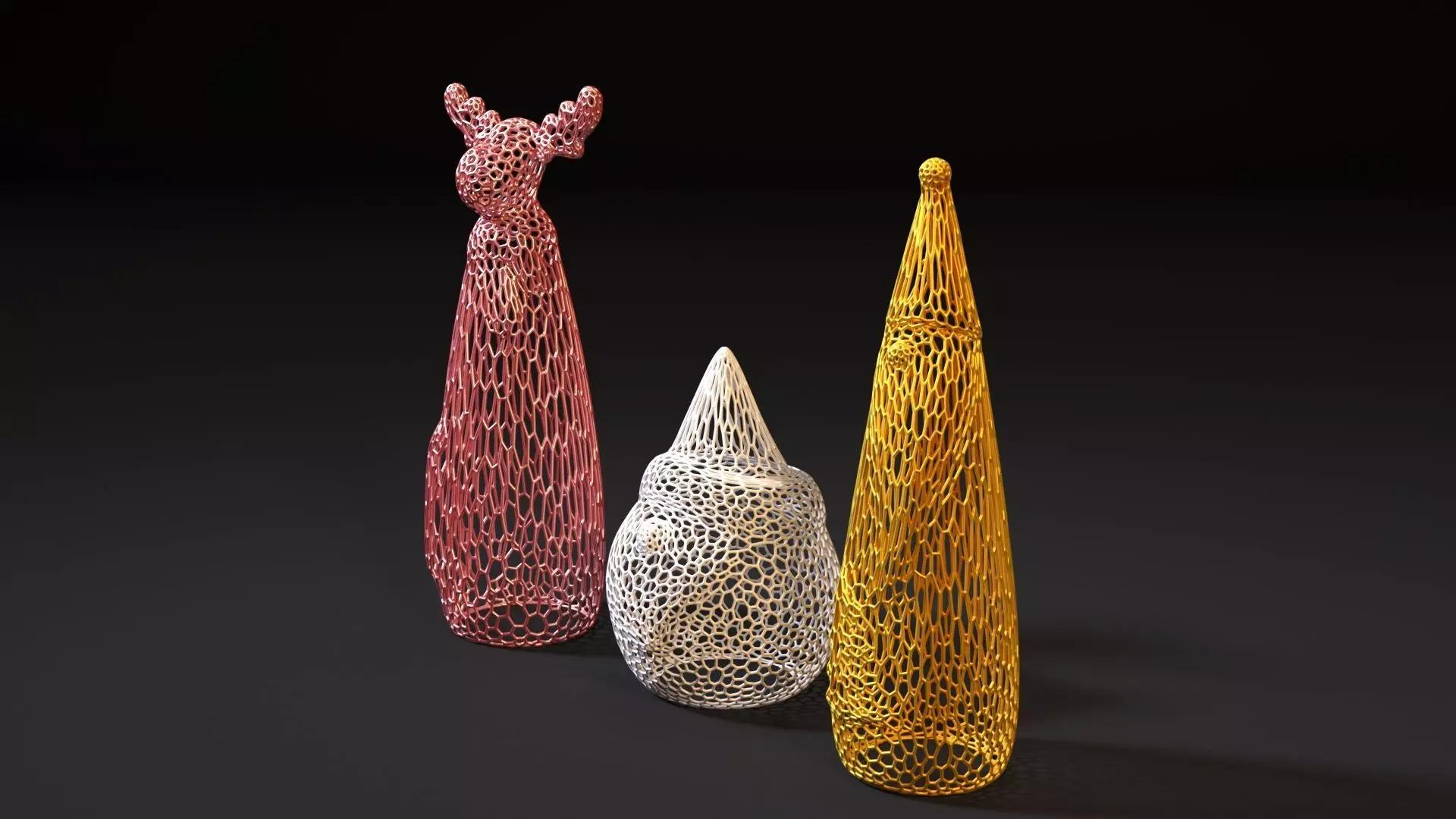 Christmas decor set 3D print model_0