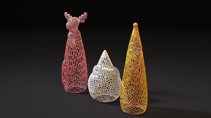Christmas decor set 3D print model