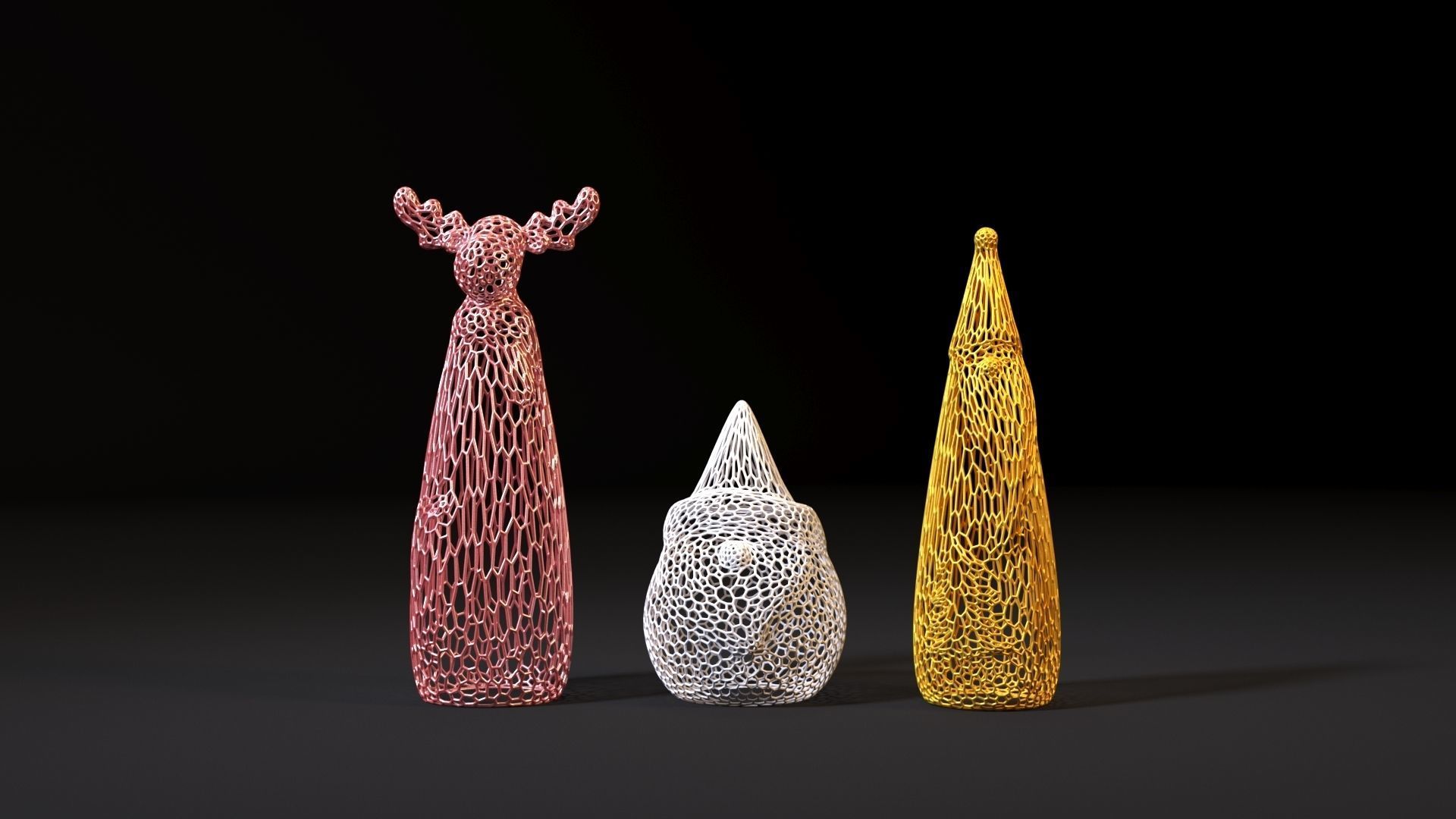 Christmas decor set 3D print model_1