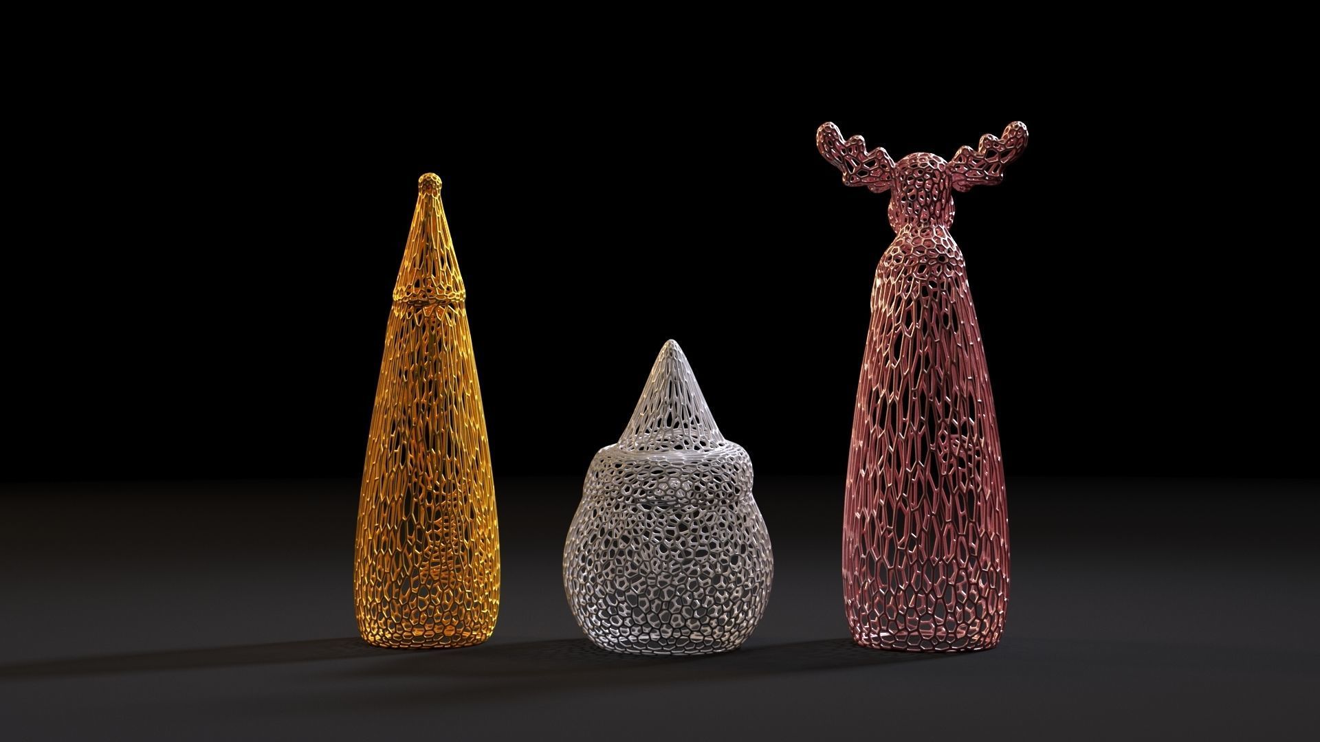 Christmas decor set 3D print model_5