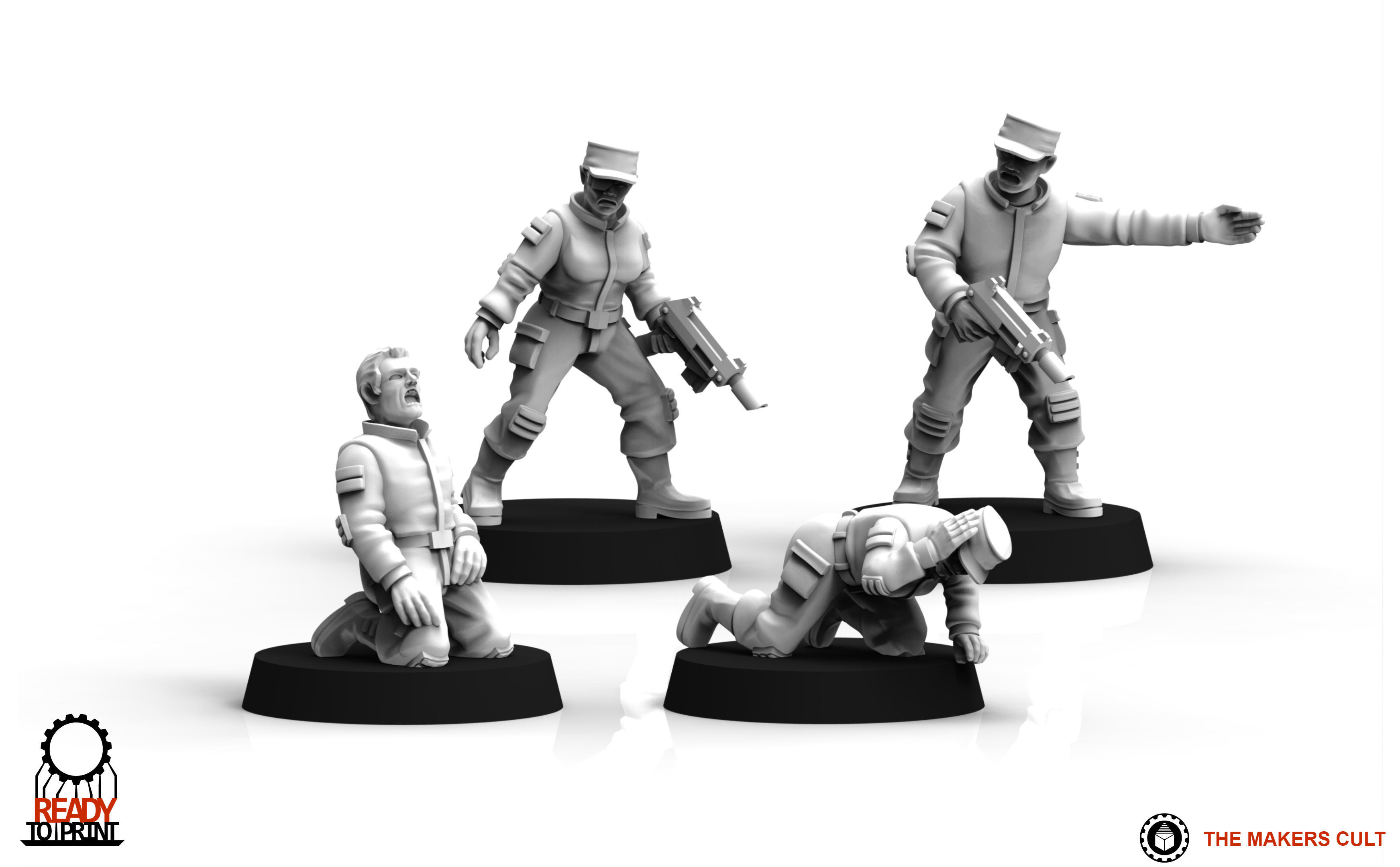 Universal Guard - Civilians Pack 1 3D print model_3