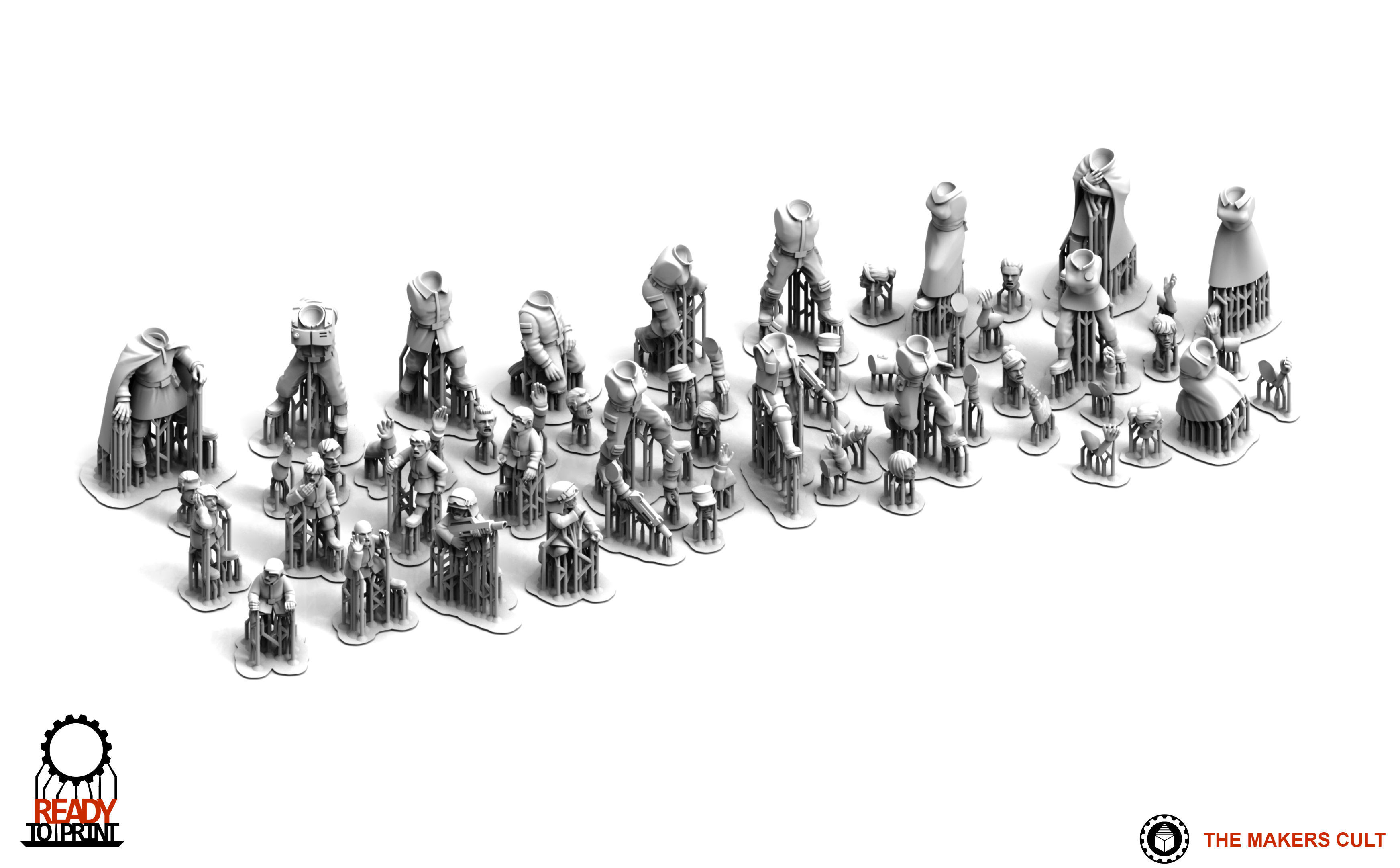 Universal Guard - Civilians Pack 1 3D print model_7