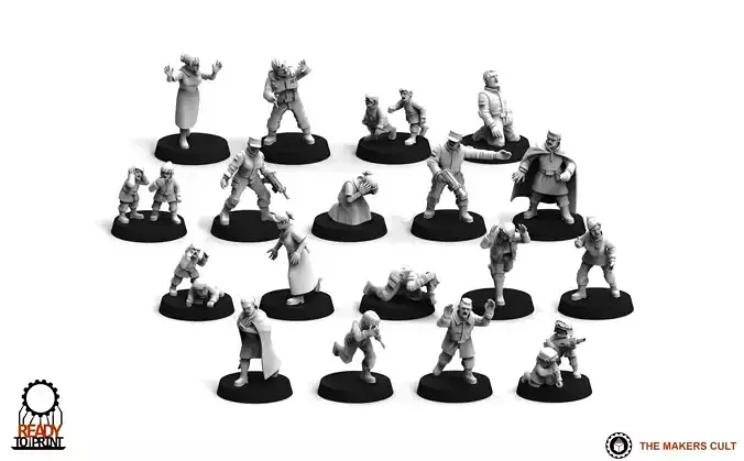 Universal Guard - Civilians Pack 1 3D print model