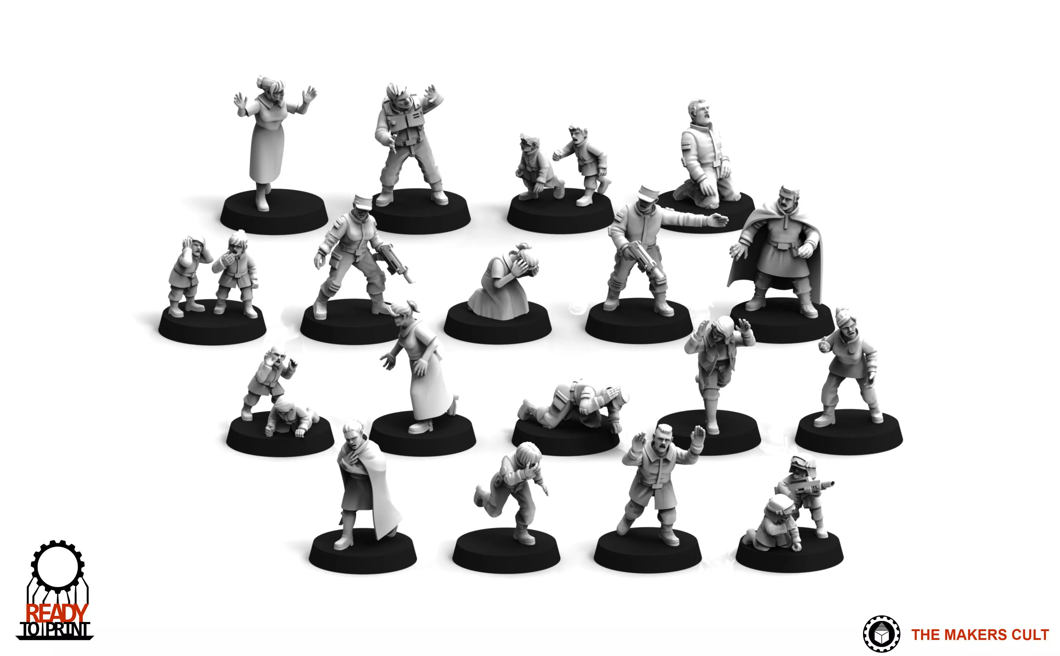 Universal Guard - Civilians Pack 1 3D print model_0