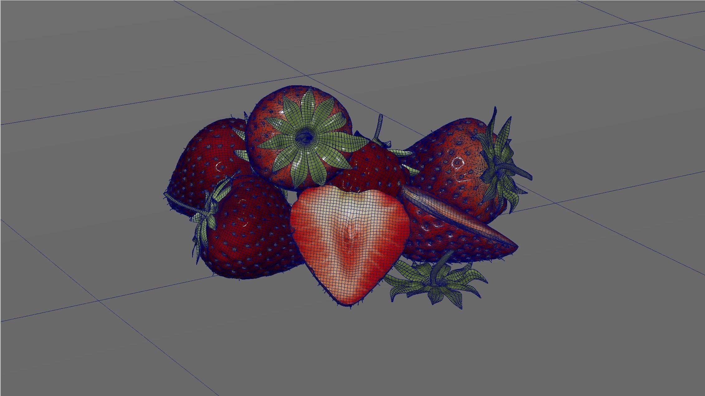 Strawberry 3D 3D model_16