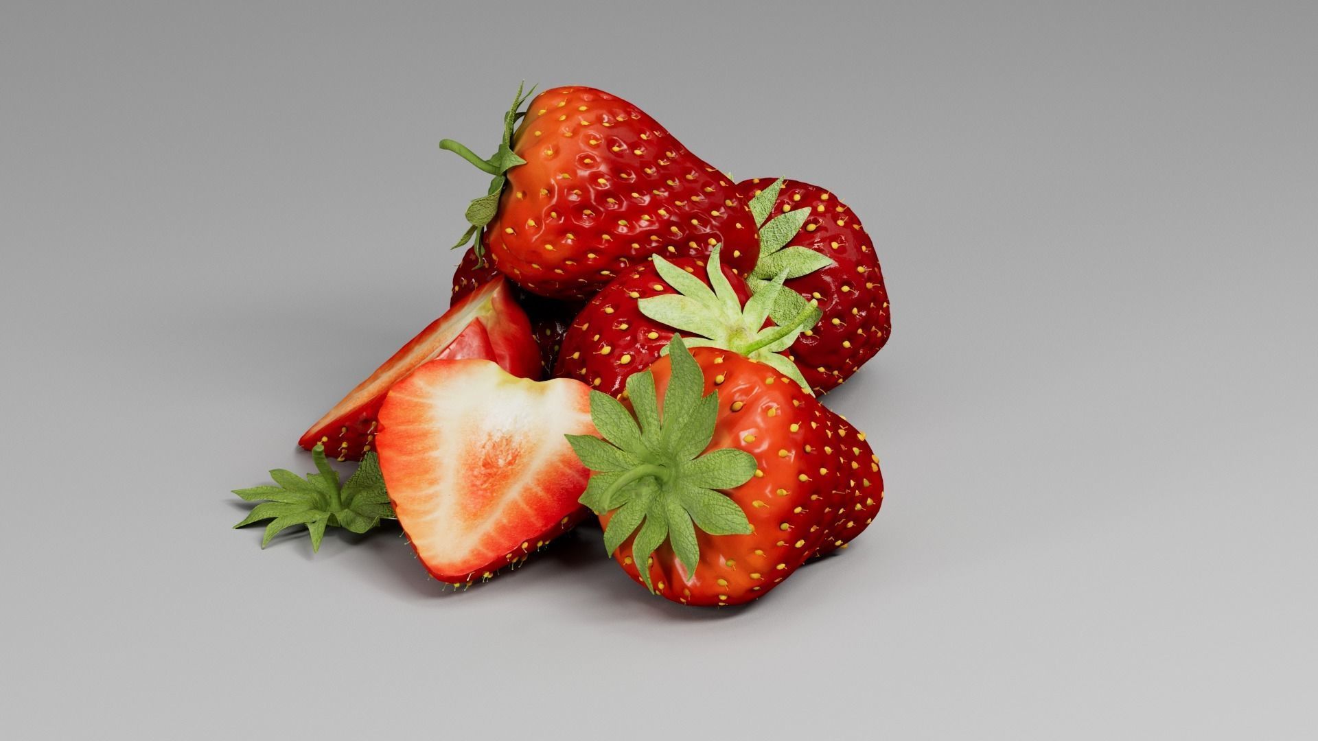 Strawberry 3D 3D model_8
