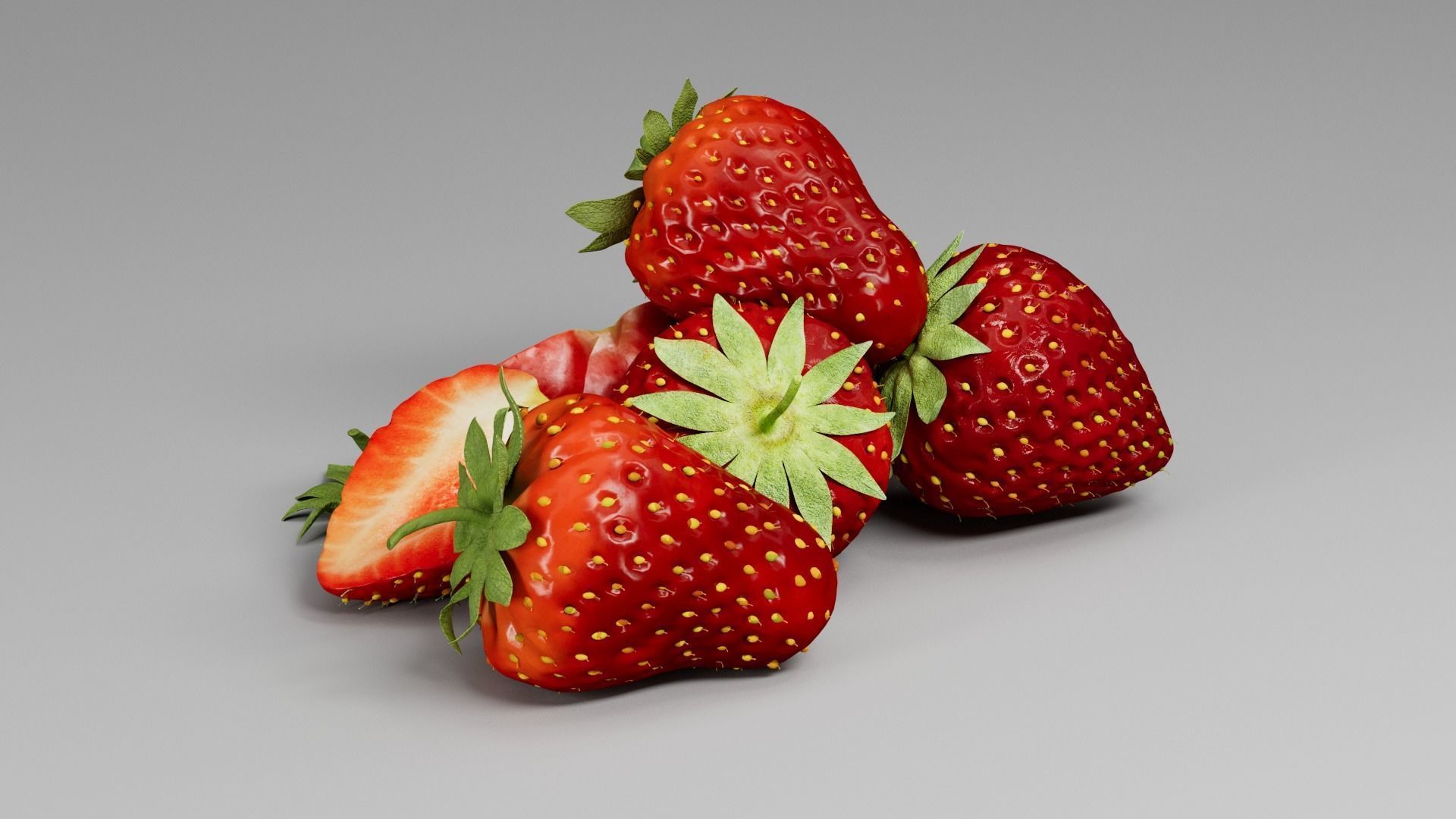 Strawberry 3D 3D model_7