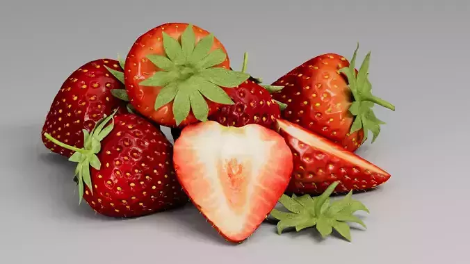 Strawberry 3D 3D model