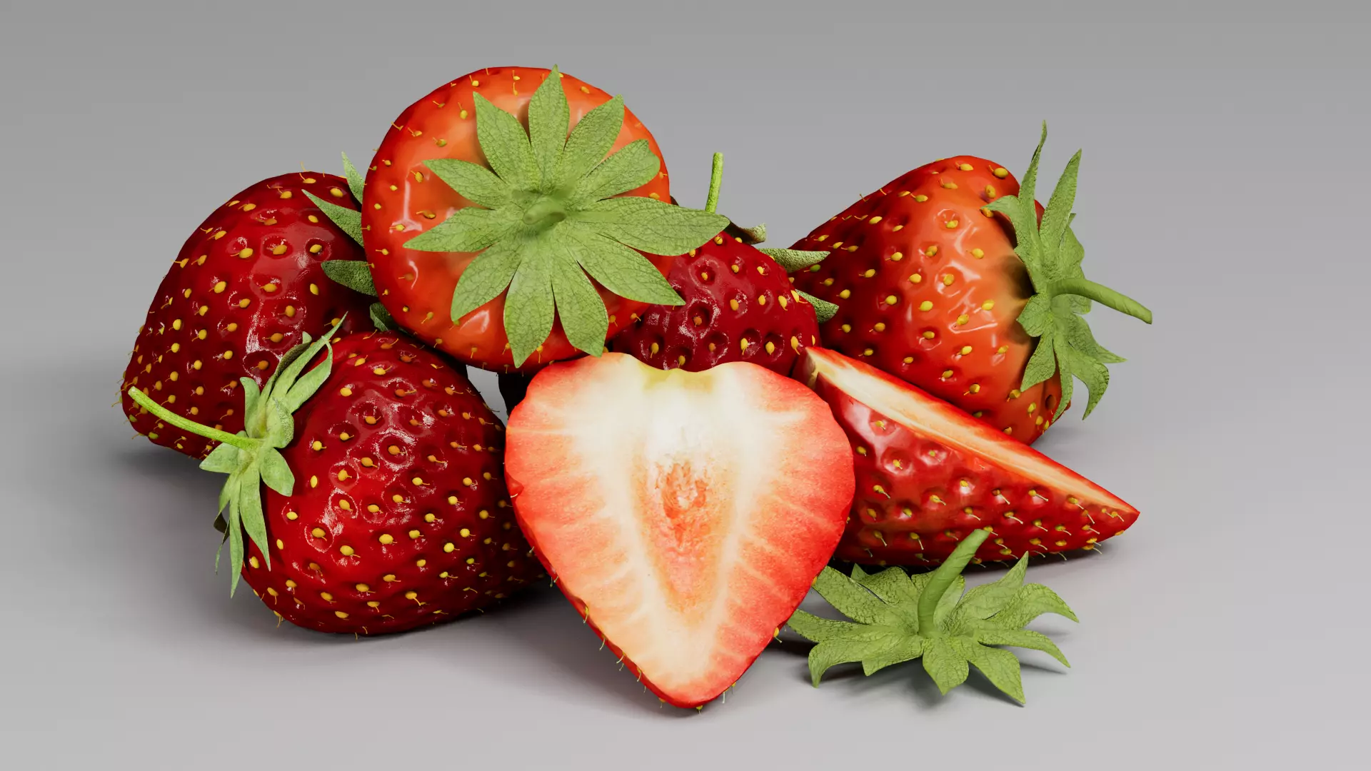 Strawberry 3D 3D model_0