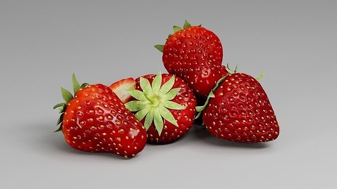 Strawberry 3D 3D model 7