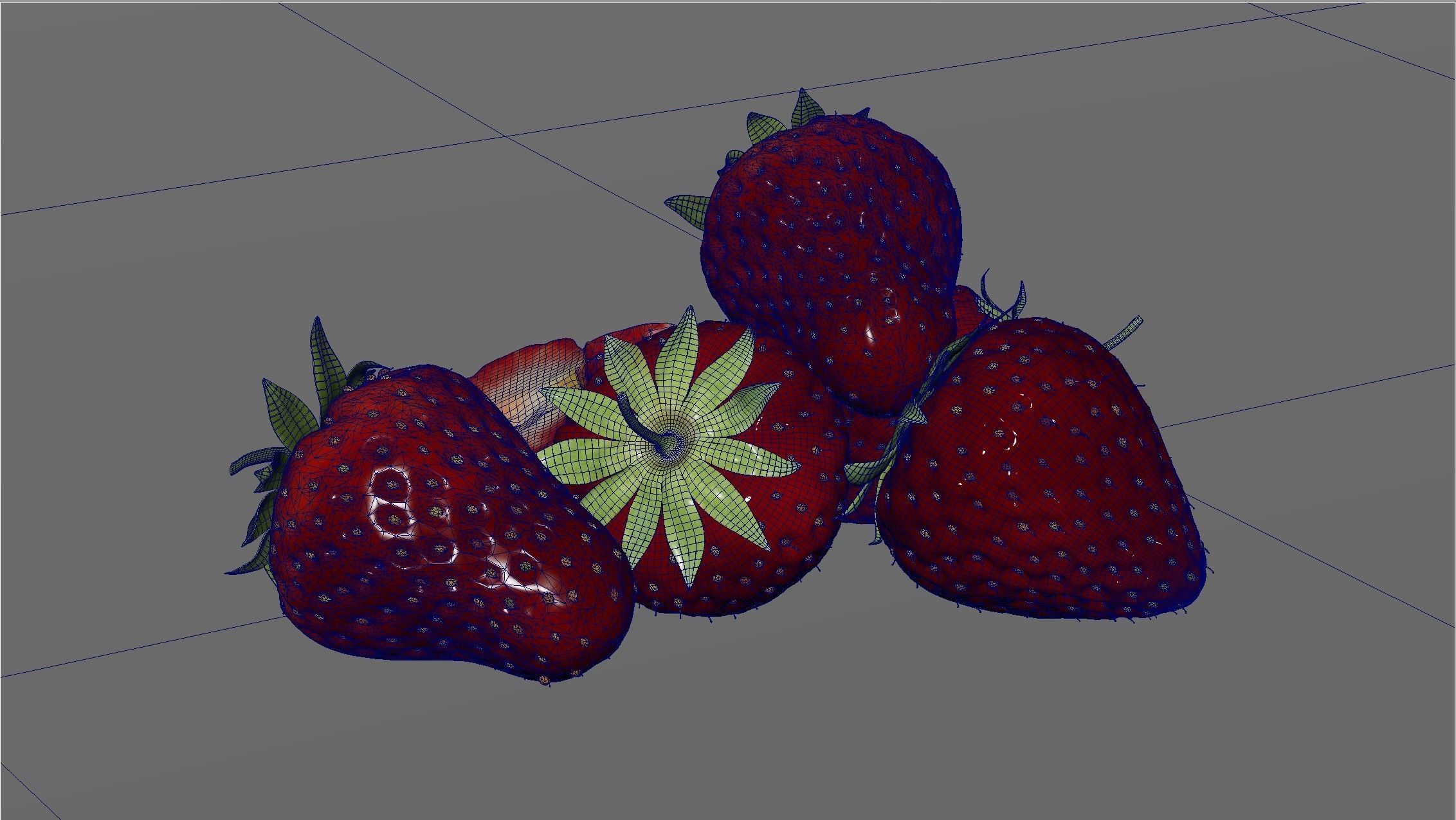 Strawberry 3D 3D model_15