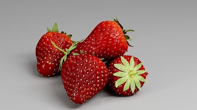 Strawberry 3D 3D model 5