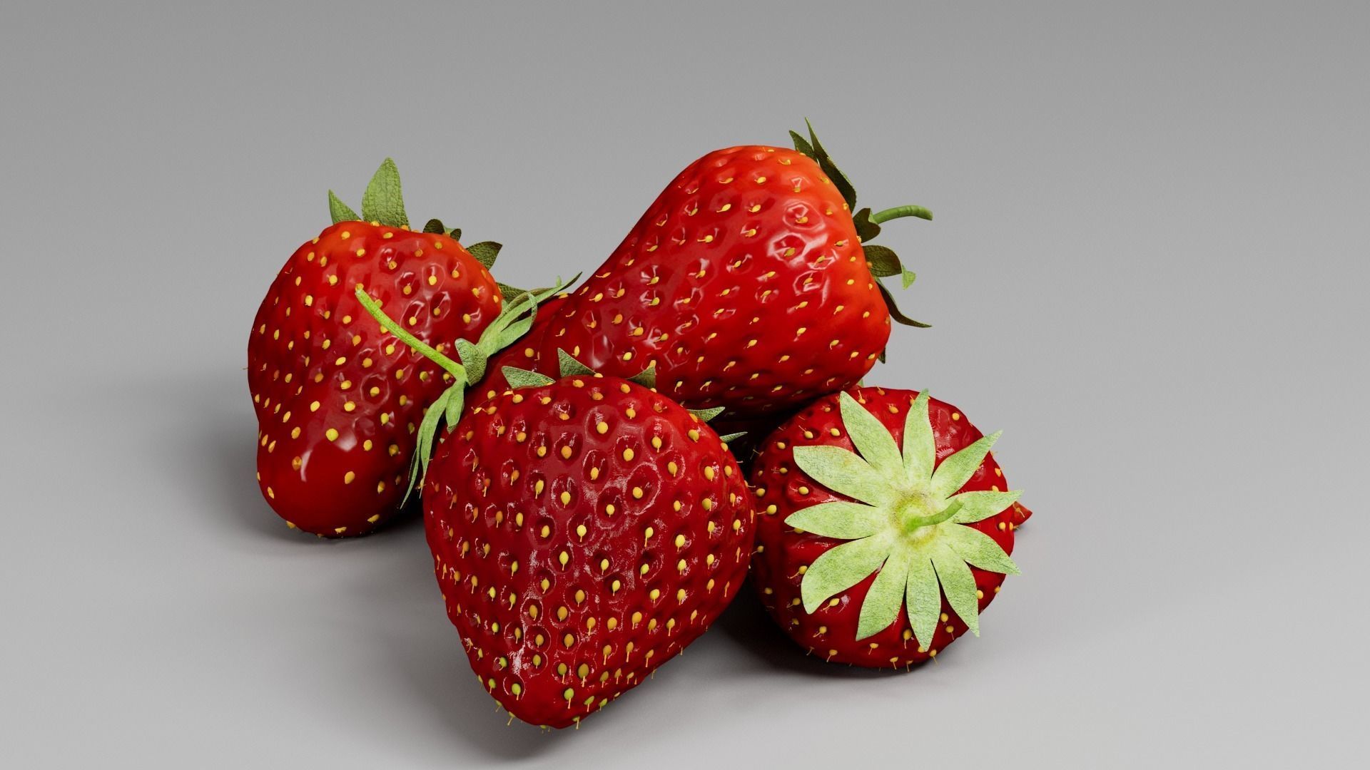 Strawberry 3D 3D model_4