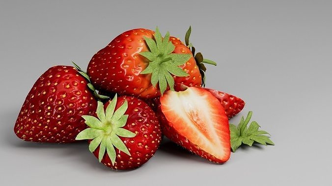 Strawberry 3D 3D model 3