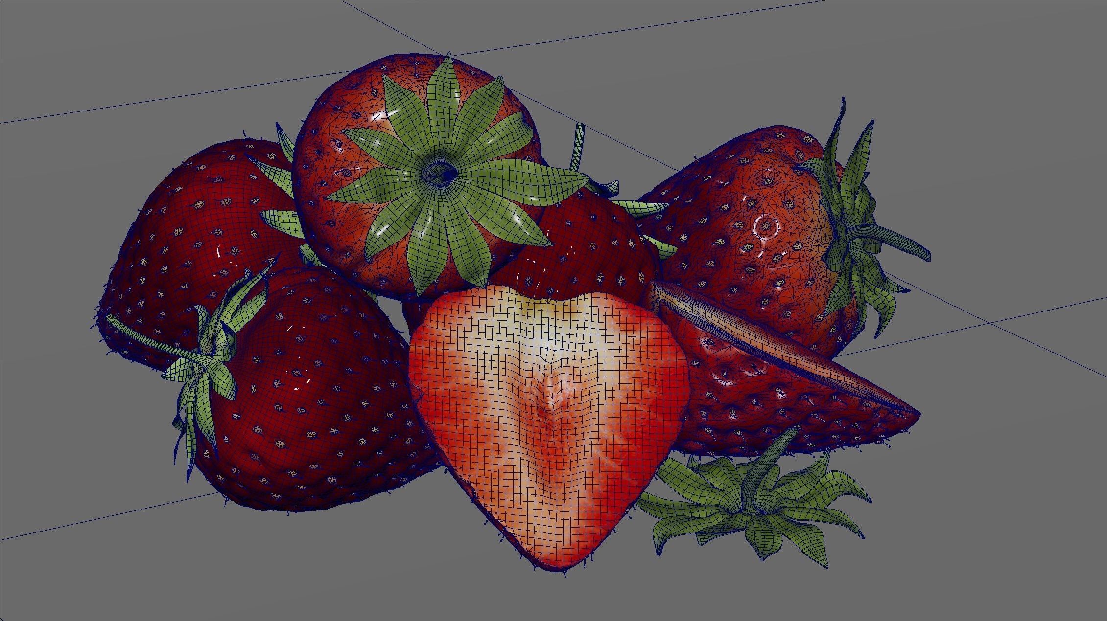 Strawberry 3D 3D model_17