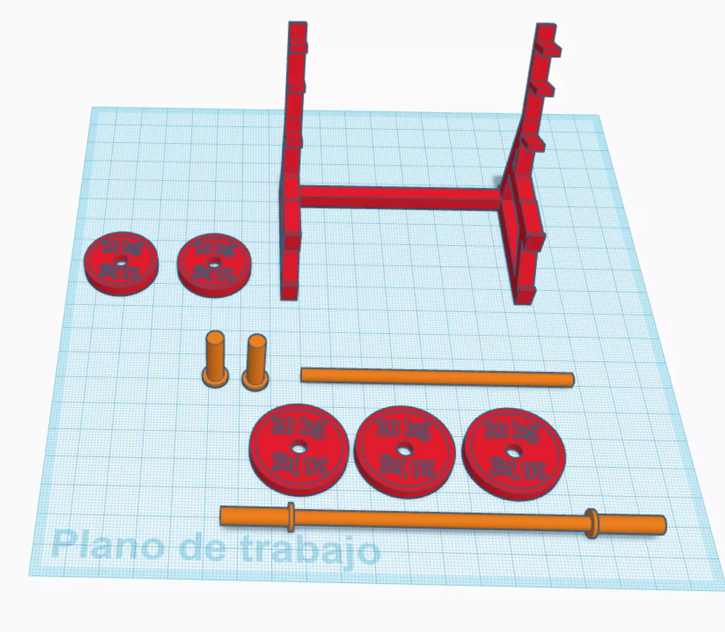 BENCH PRESS  PRESS BANCA 3D print model_0